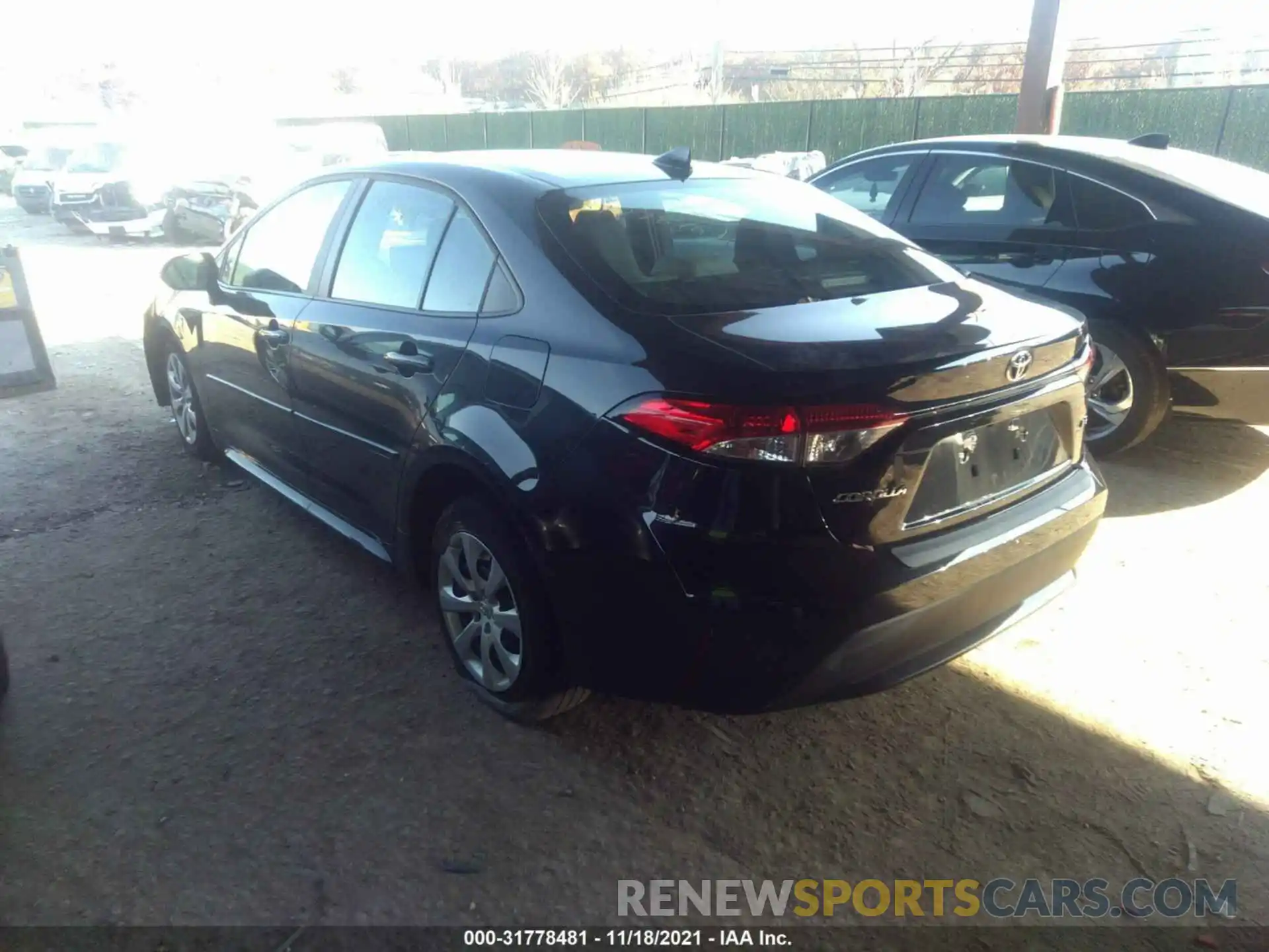 3 Photograph of a damaged car 5YFEPRAE9LP074656 TOYOTA COROLLA 2020