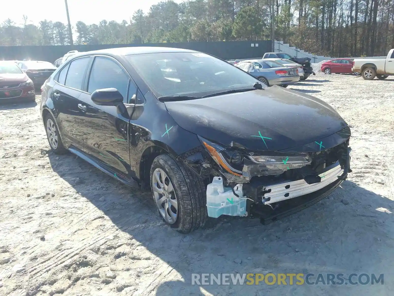 1 Photograph of a damaged car 5YFEPRAE9LP074852 TOYOTA COROLLA 2020