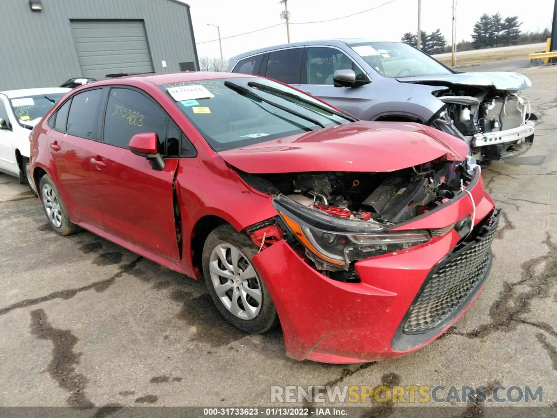 1 Photograph of a damaged car 5YFEPRAE9LP074950 TOYOTA COROLLA 2020