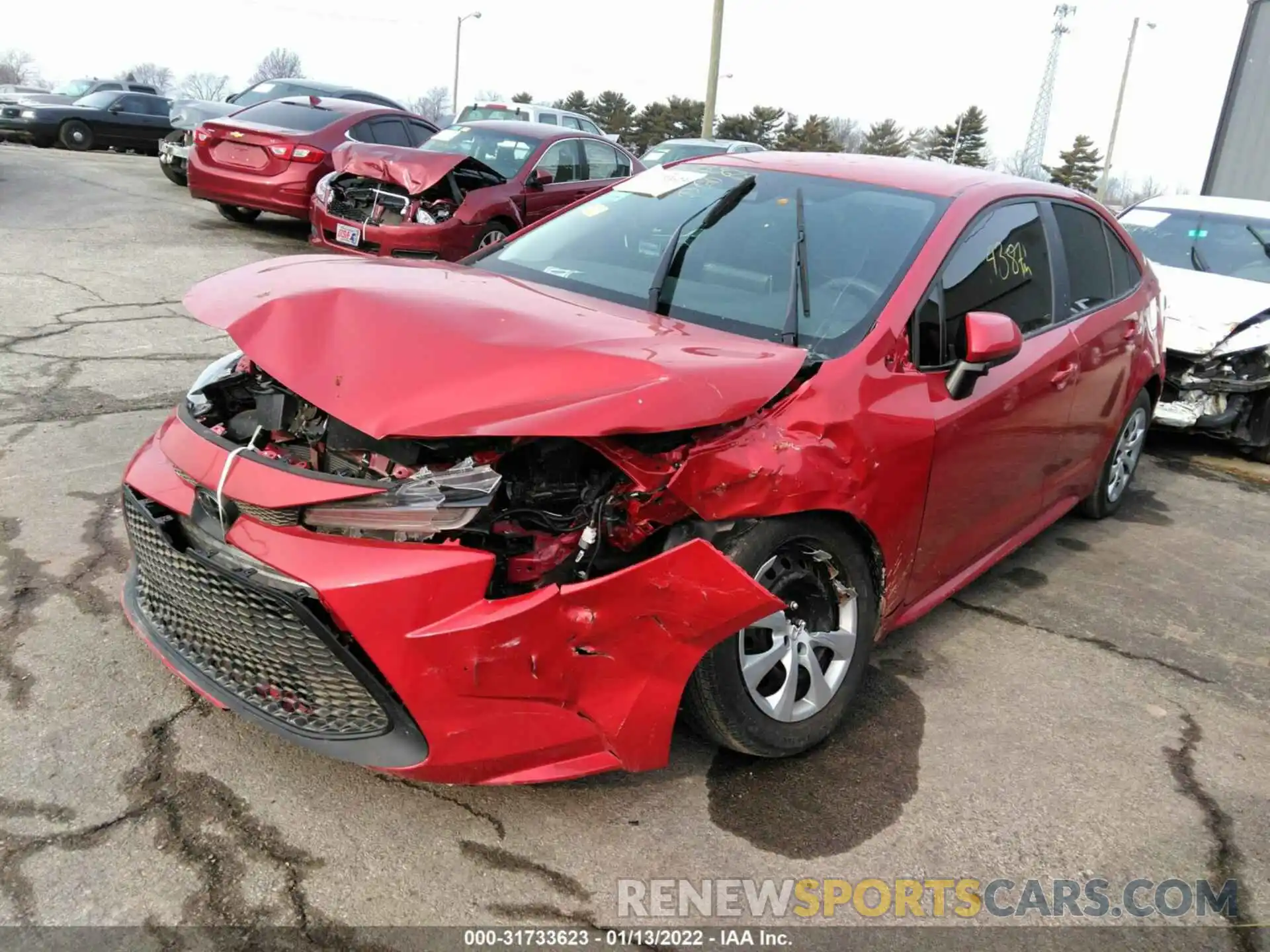 2 Photograph of a damaged car 5YFEPRAE9LP074950 TOYOTA COROLLA 2020