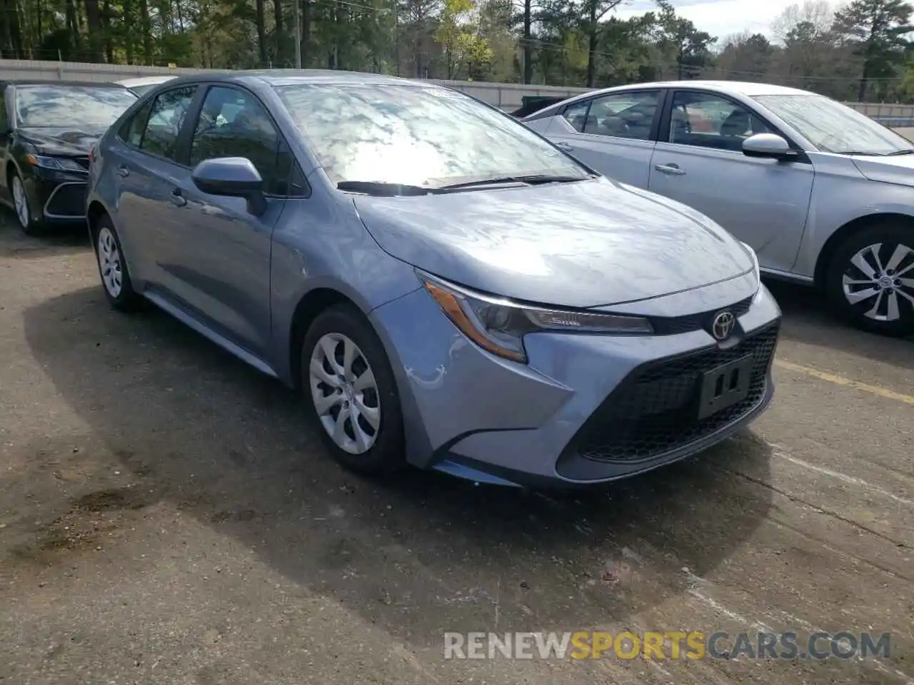 1 Photograph of a damaged car 5YFEPRAE9LP076231 TOYOTA COROLLA 2020