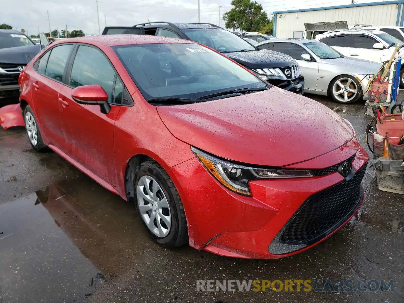 1 Photograph of a damaged car 5YFEPRAE9LP076651 TOYOTA COROLLA 2020