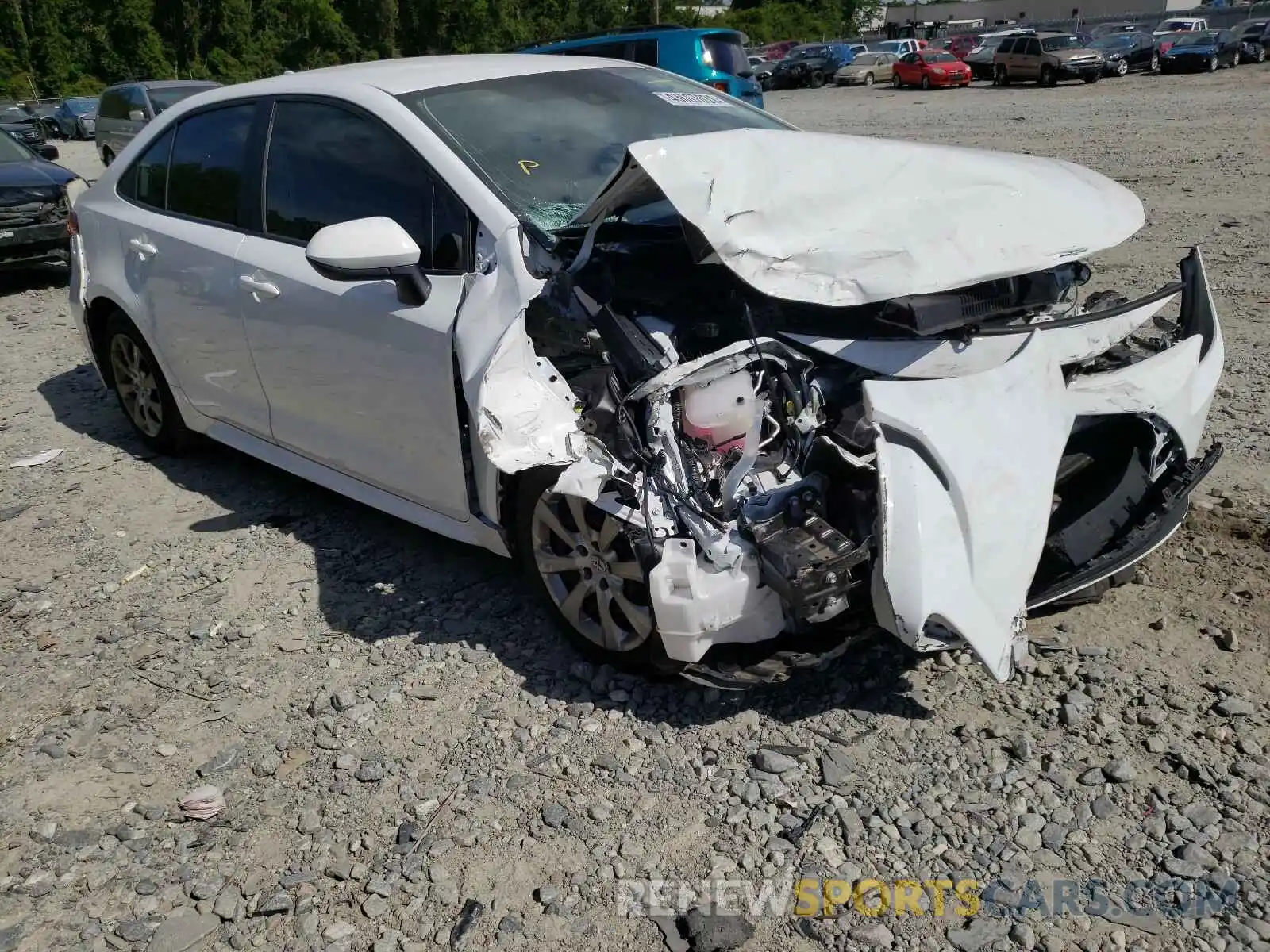 1 Photograph of a damaged car 5YFEPRAE9LP077427 TOYOTA COROLLA 2020