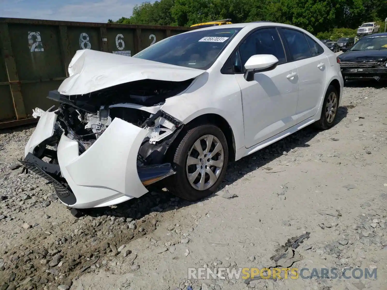 2 Photograph of a damaged car 5YFEPRAE9LP077427 TOYOTA COROLLA 2020