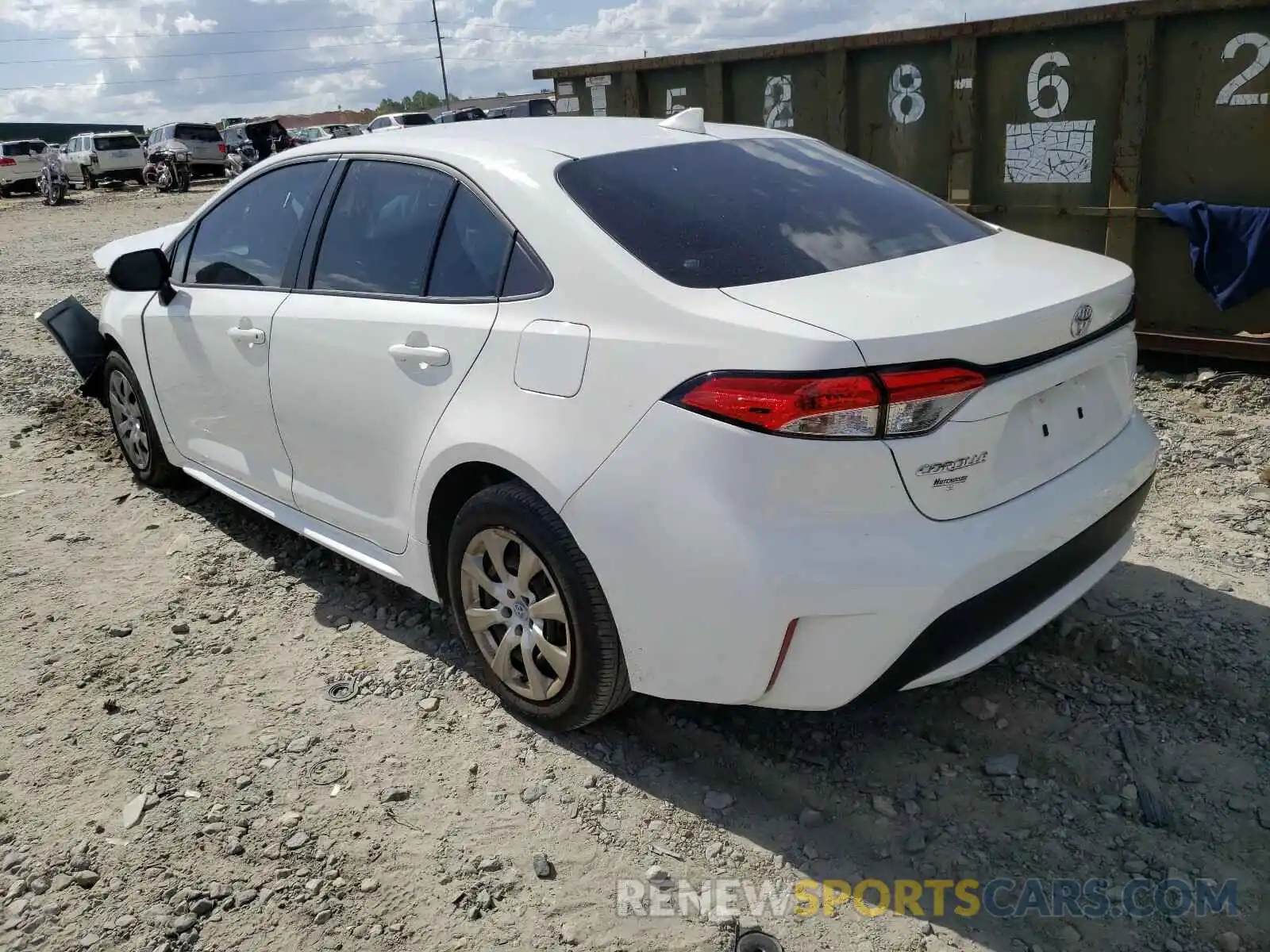 3 Photograph of a damaged car 5YFEPRAE9LP077427 TOYOTA COROLLA 2020