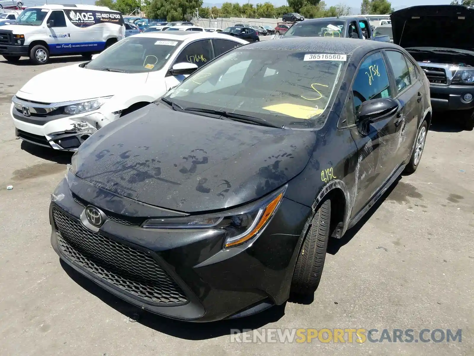 2 Photograph of a damaged car 5YFEPRAE9LP078500 TOYOTA COROLLA 2020