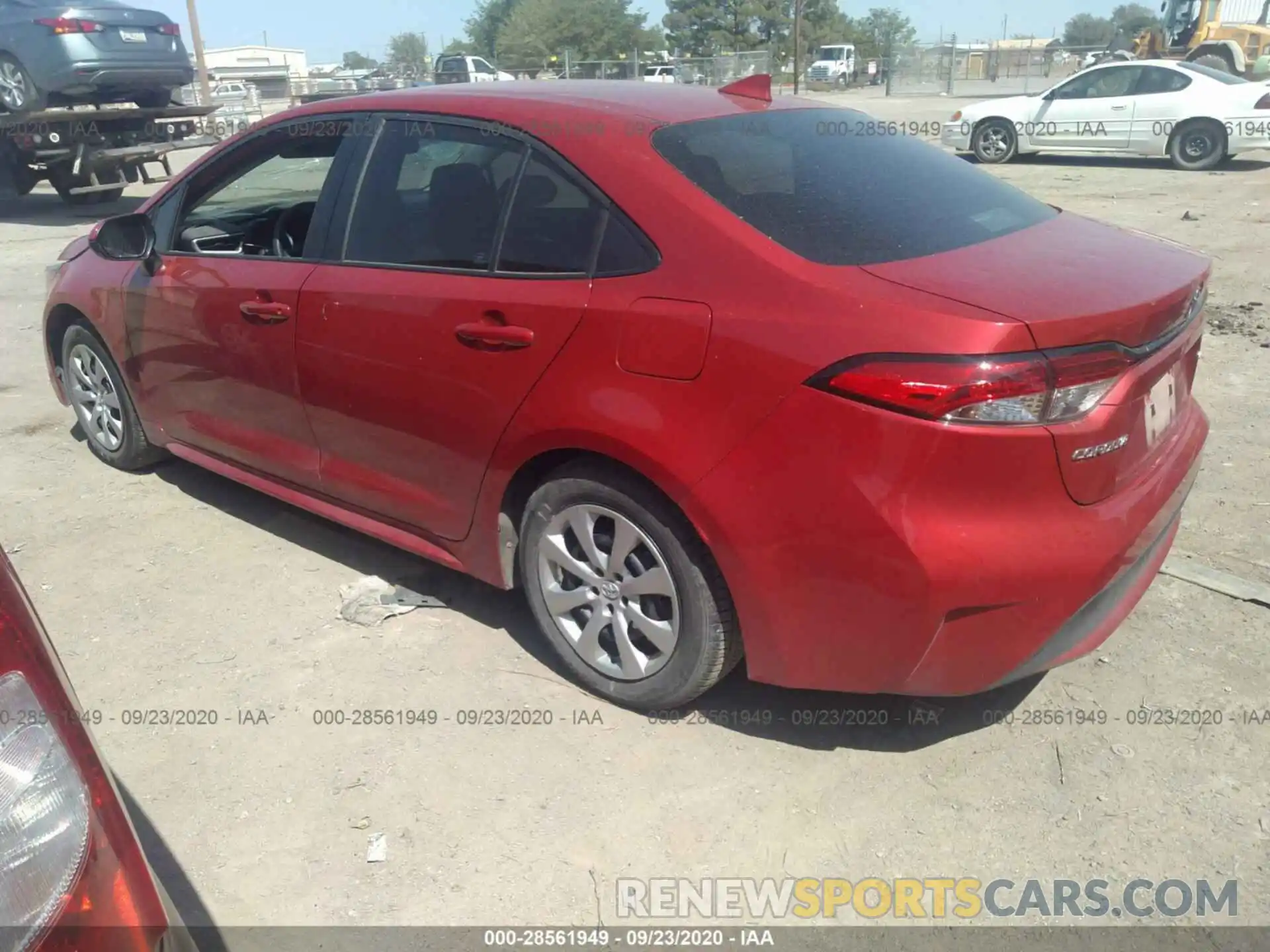 3 Photograph of a damaged car 5YFEPRAE9LP078707 TOYOTA COROLLA 2020