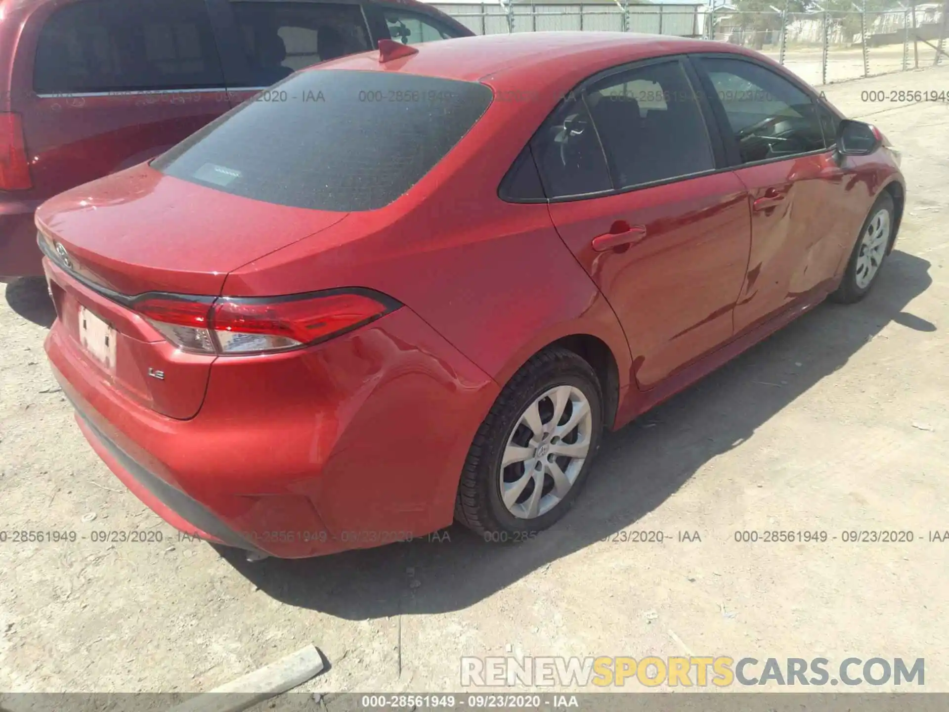 4 Photograph of a damaged car 5YFEPRAE9LP078707 TOYOTA COROLLA 2020