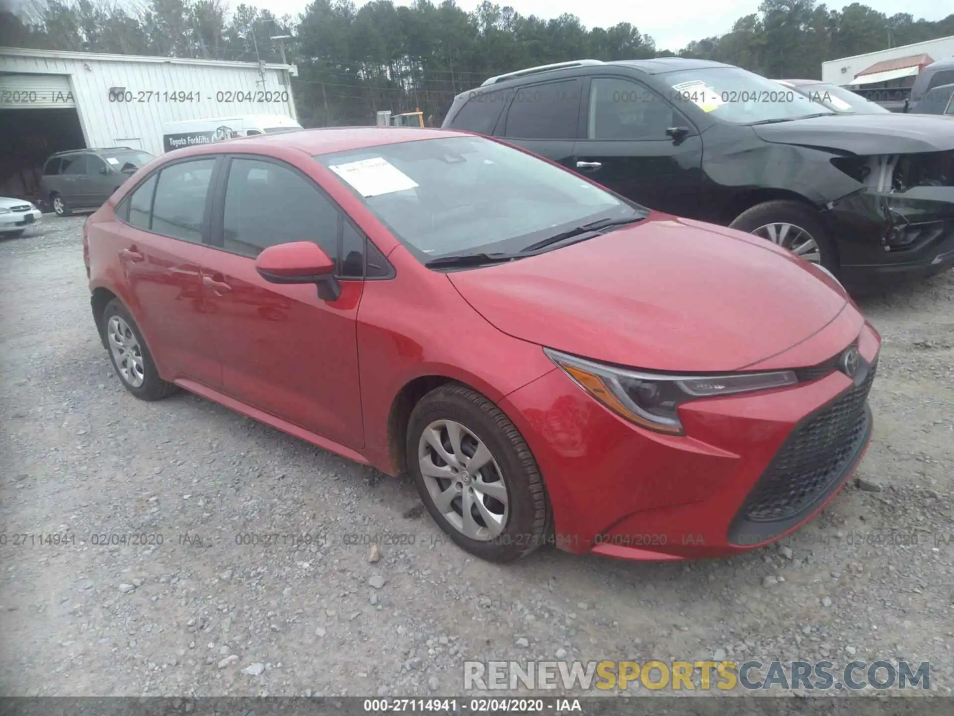 1 Photograph of a damaged car 5YFEPRAE9LP078769 TOYOTA COROLLA 2020