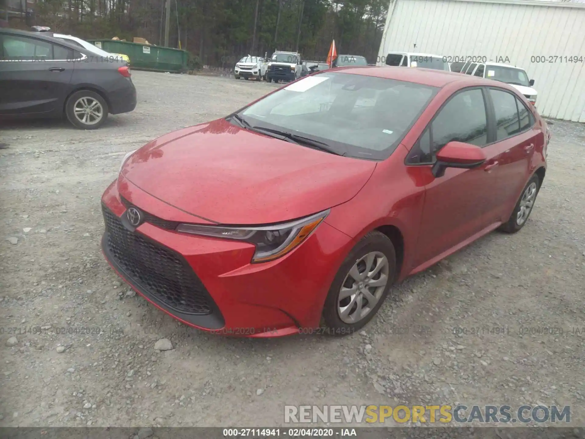 2 Photograph of a damaged car 5YFEPRAE9LP078769 TOYOTA COROLLA 2020