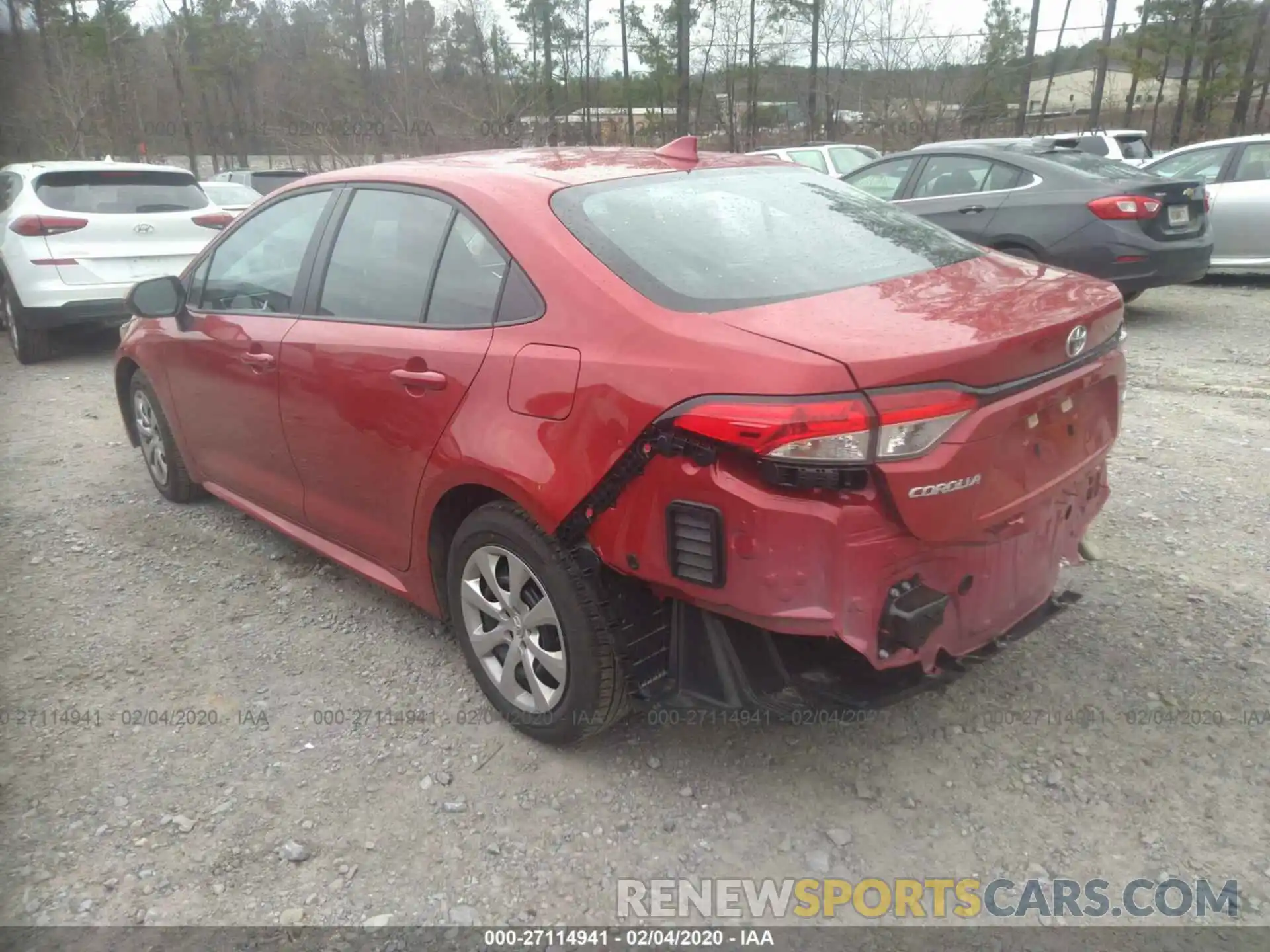 3 Photograph of a damaged car 5YFEPRAE9LP078769 TOYOTA COROLLA 2020