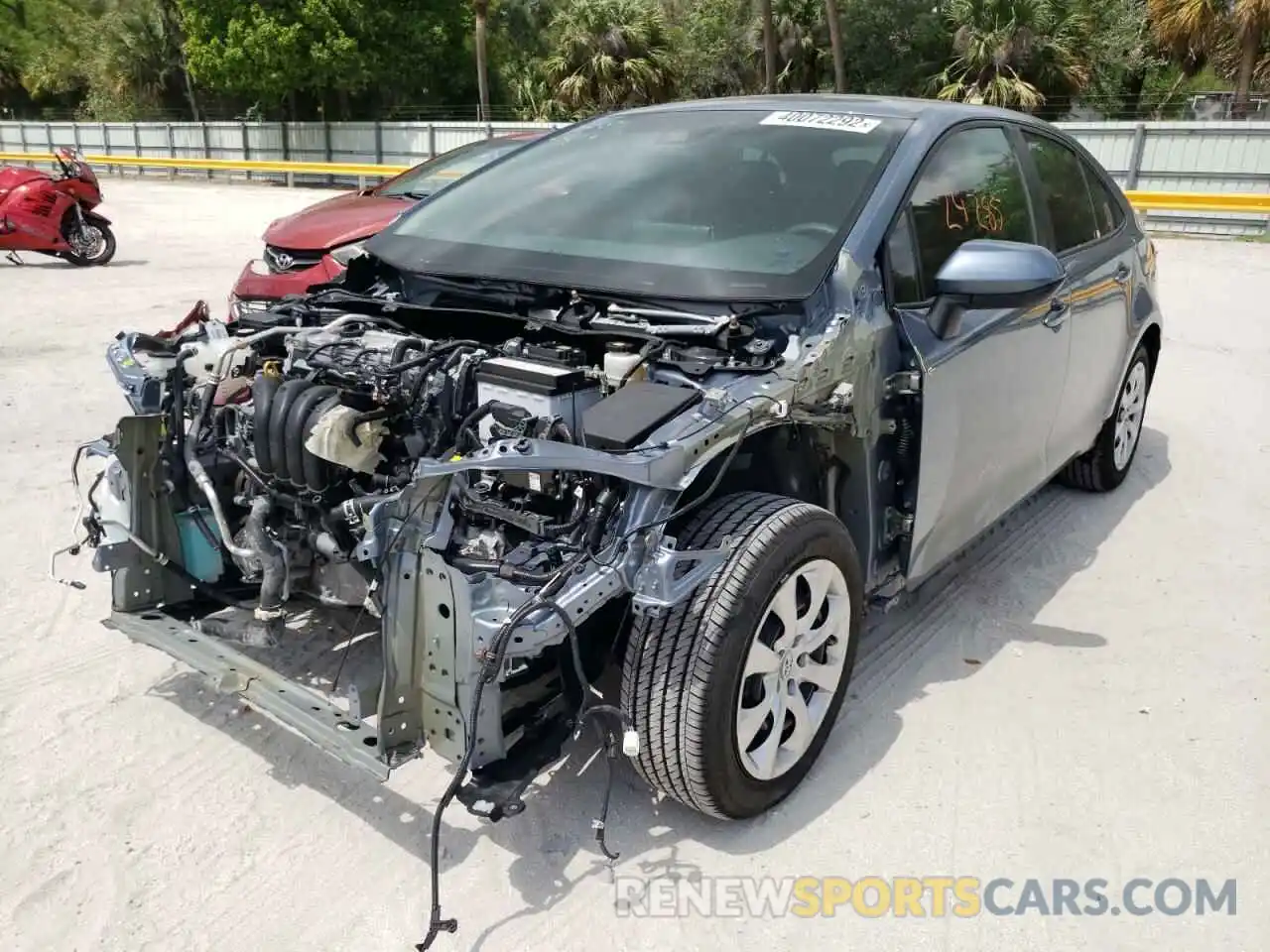 2 Photograph of a damaged car 5YFEPRAE9LP079436 TOYOTA COROLLA 2020