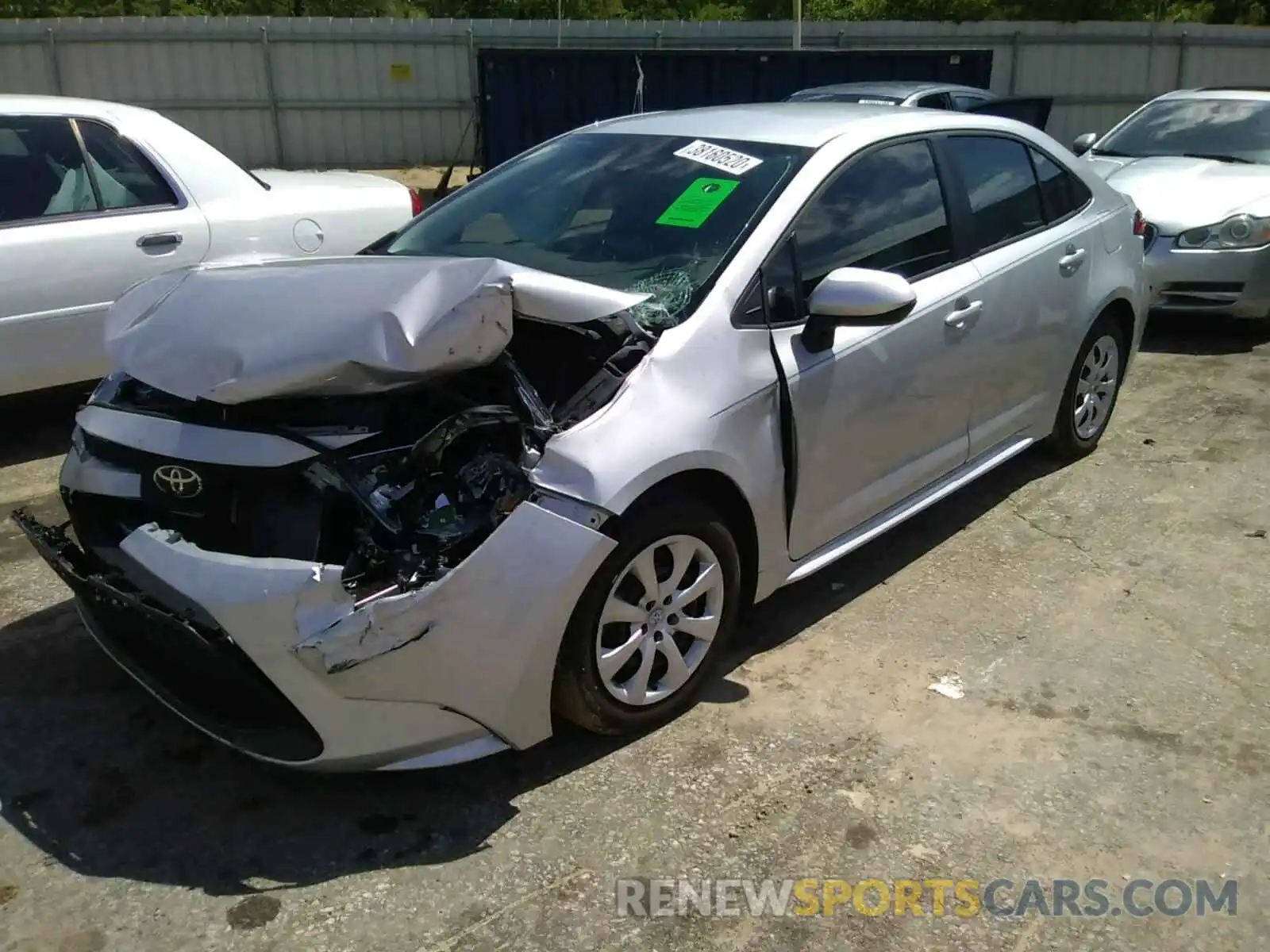 2 Photograph of a damaged car 5YFEPRAE9LP079677 TOYOTA COROLLA 2020