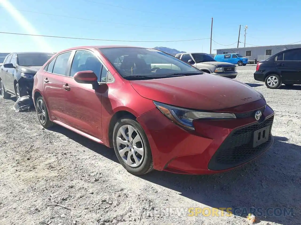 1 Photograph of a damaged car 5YFEPRAE9LP079842 TOYOTA COROLLA 2020