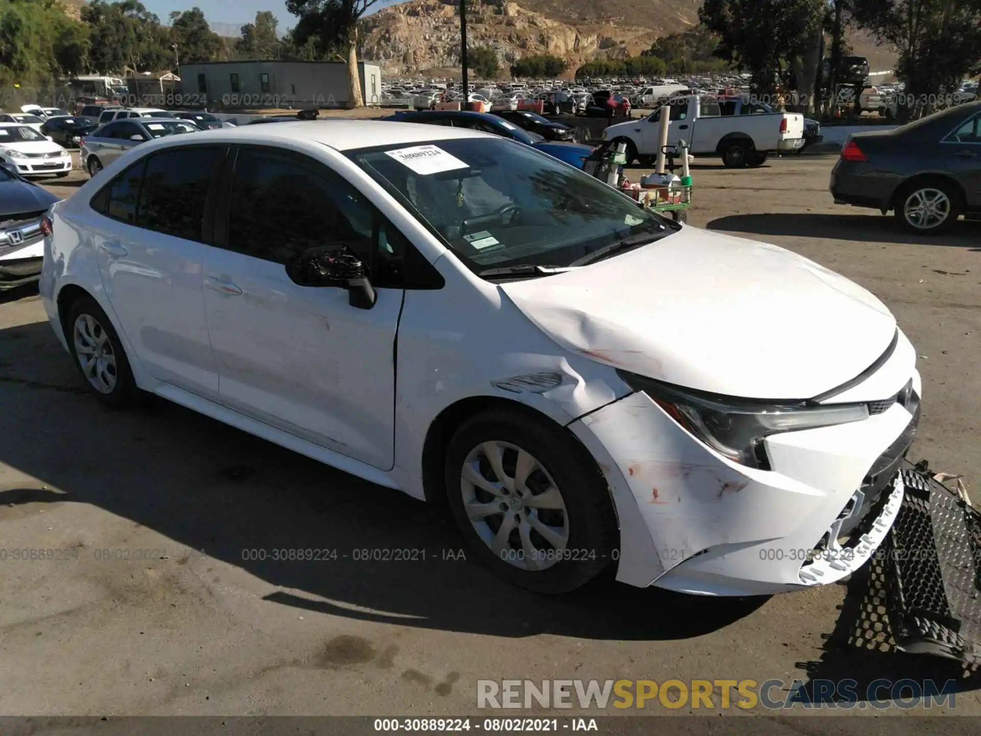 1 Photograph of a damaged car 5YFEPRAE9LP080019 TOYOTA COROLLA 2020