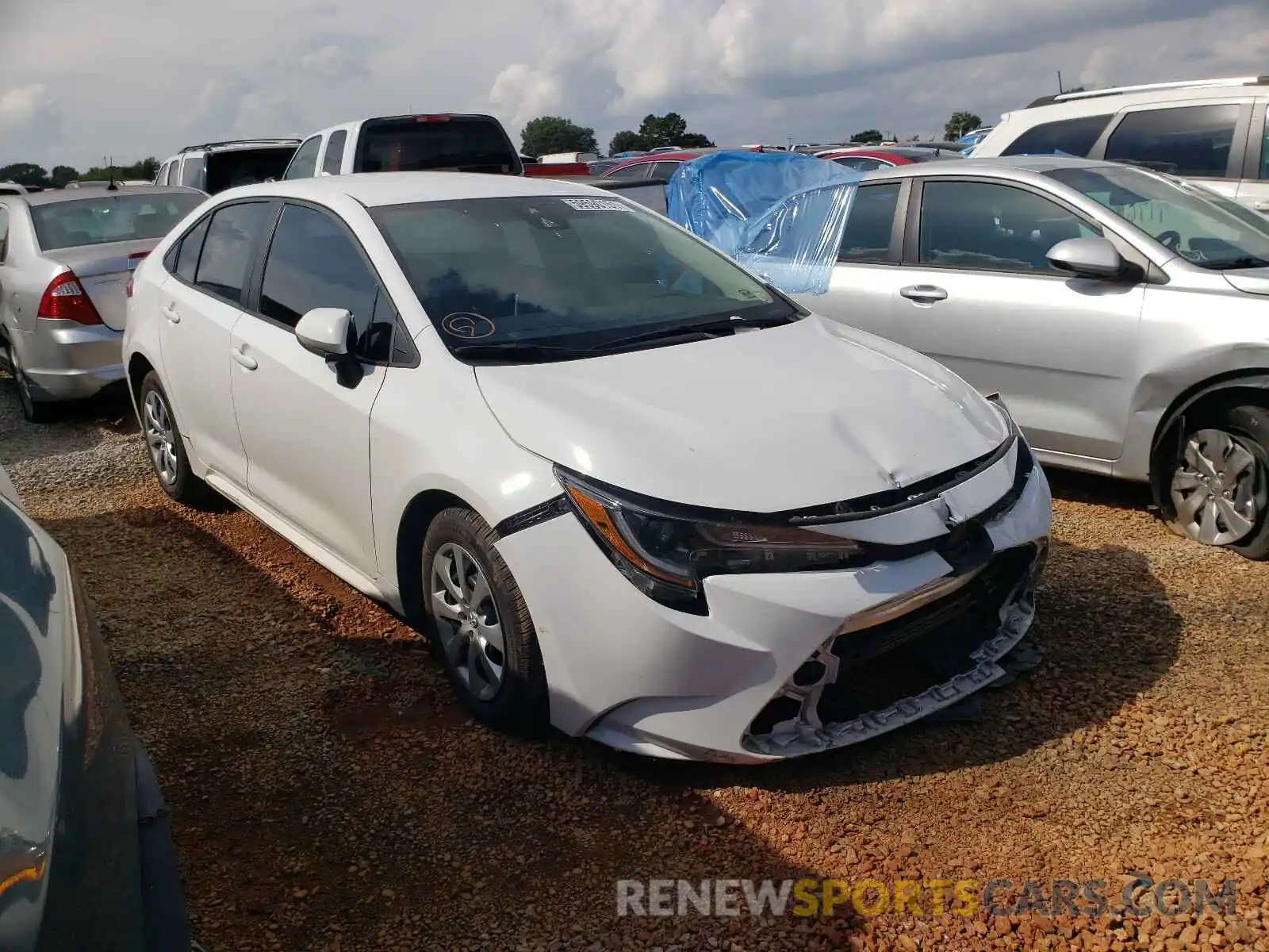 1 Photograph of a damaged car 5YFEPRAE9LP080036 TOYOTA COROLLA 2020