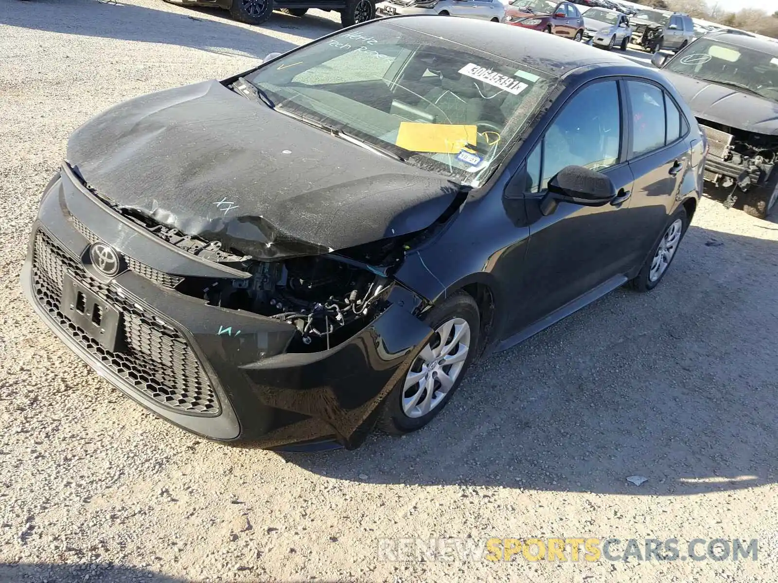 2 Photograph of a damaged car 5YFEPRAE9LP080845 TOYOTA COROLLA 2020