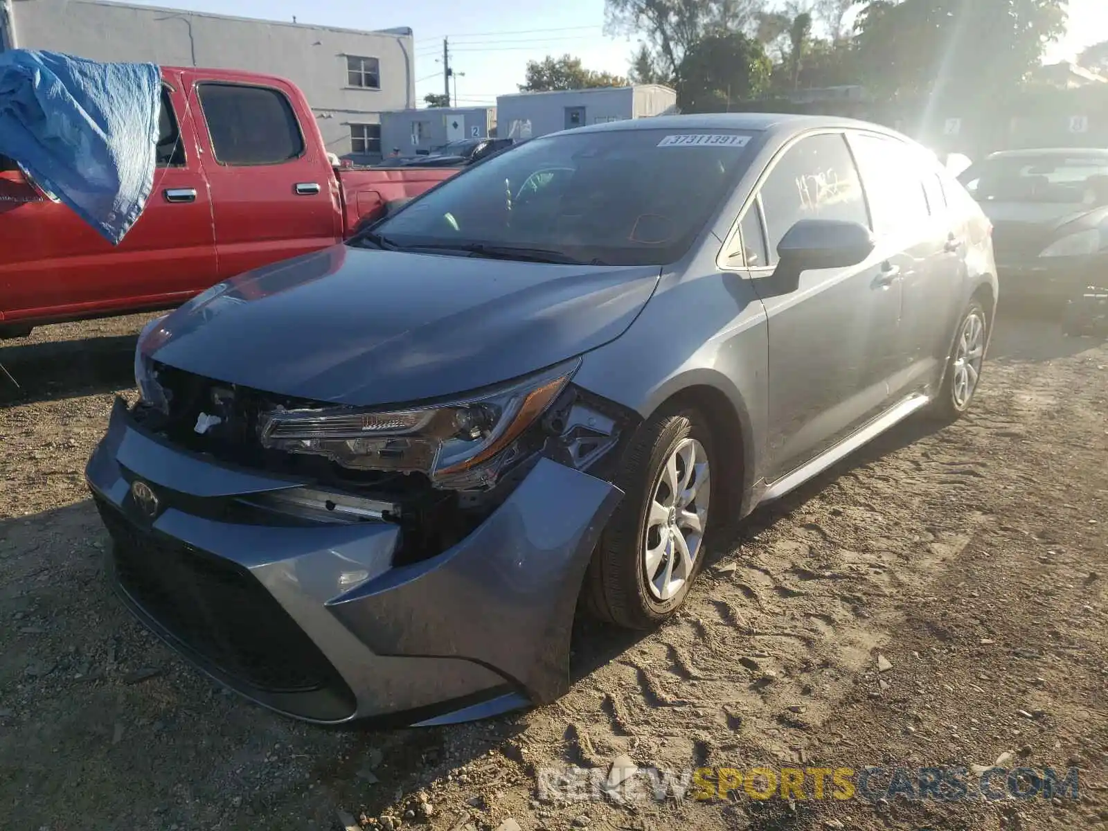 2 Photograph of a damaged car 5YFEPRAE9LP081199 TOYOTA COROLLA 2020