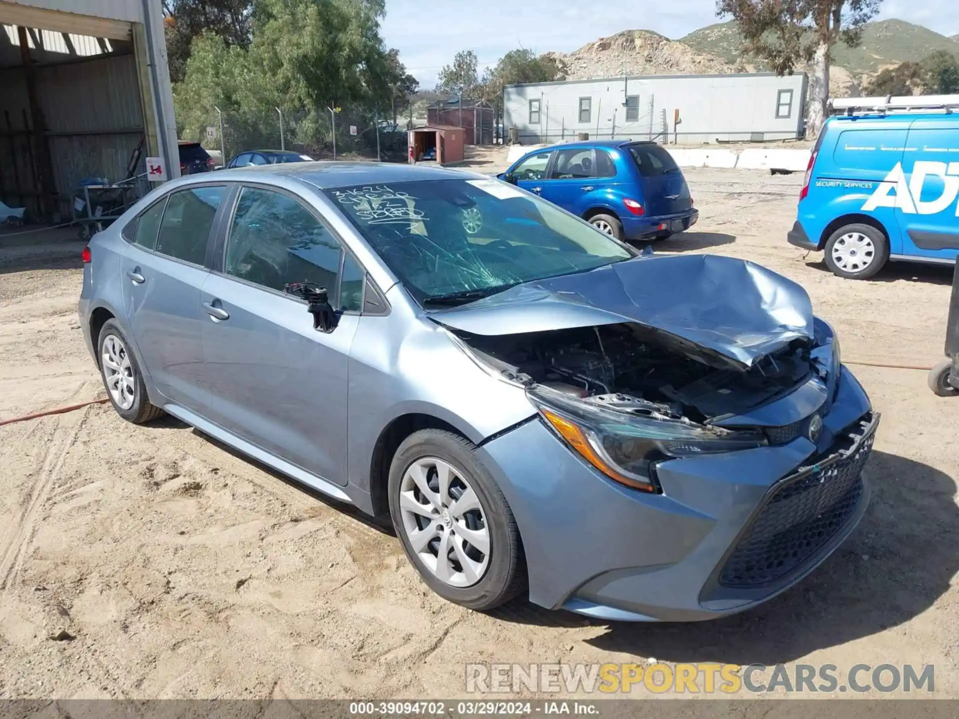 1 Photograph of a damaged car 5YFEPRAE9LP081462 TOYOTA COROLLA 2020