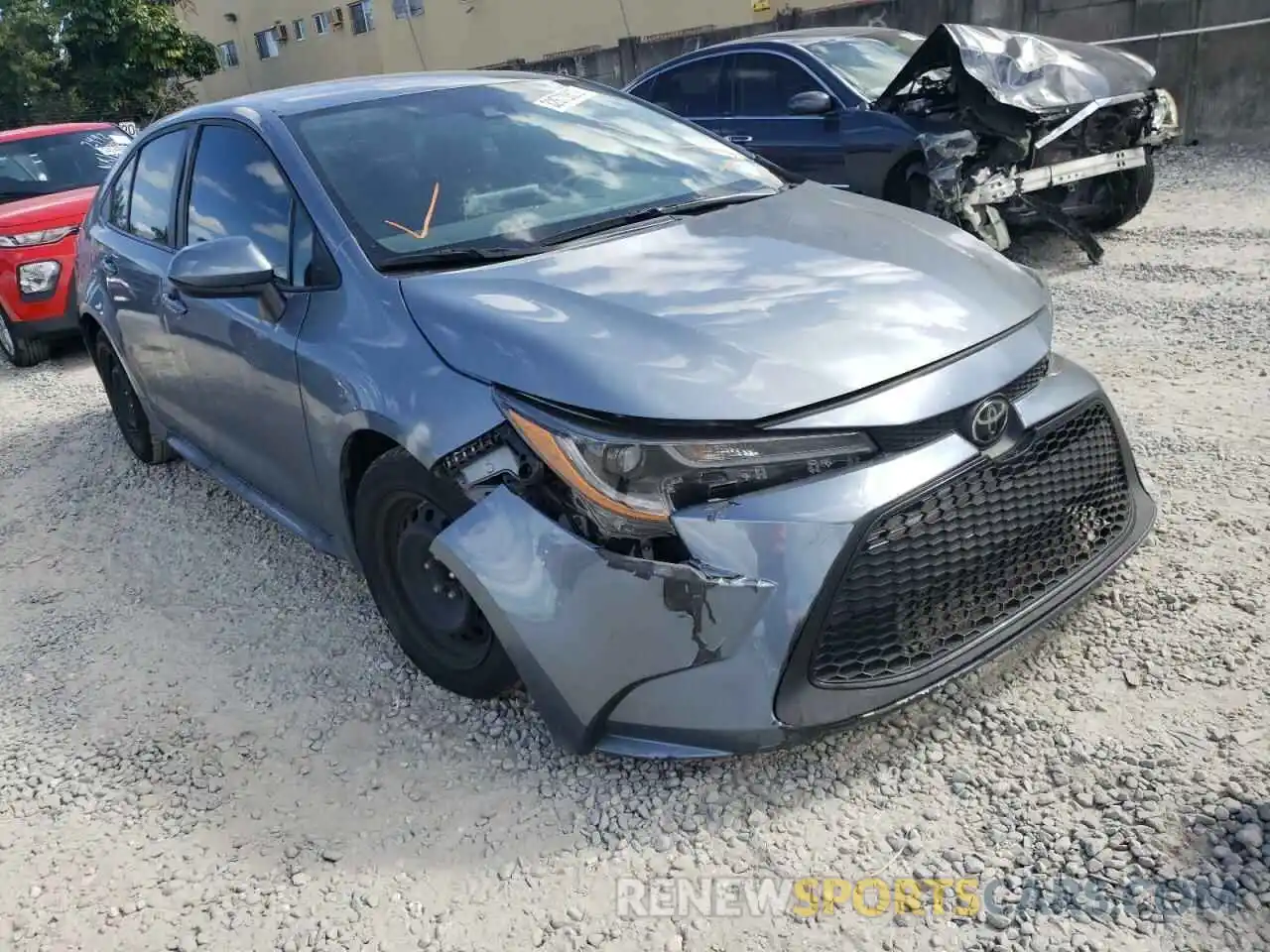 1 Photograph of a damaged car 5YFEPRAE9LP083325 TOYOTA COROLLA 2020