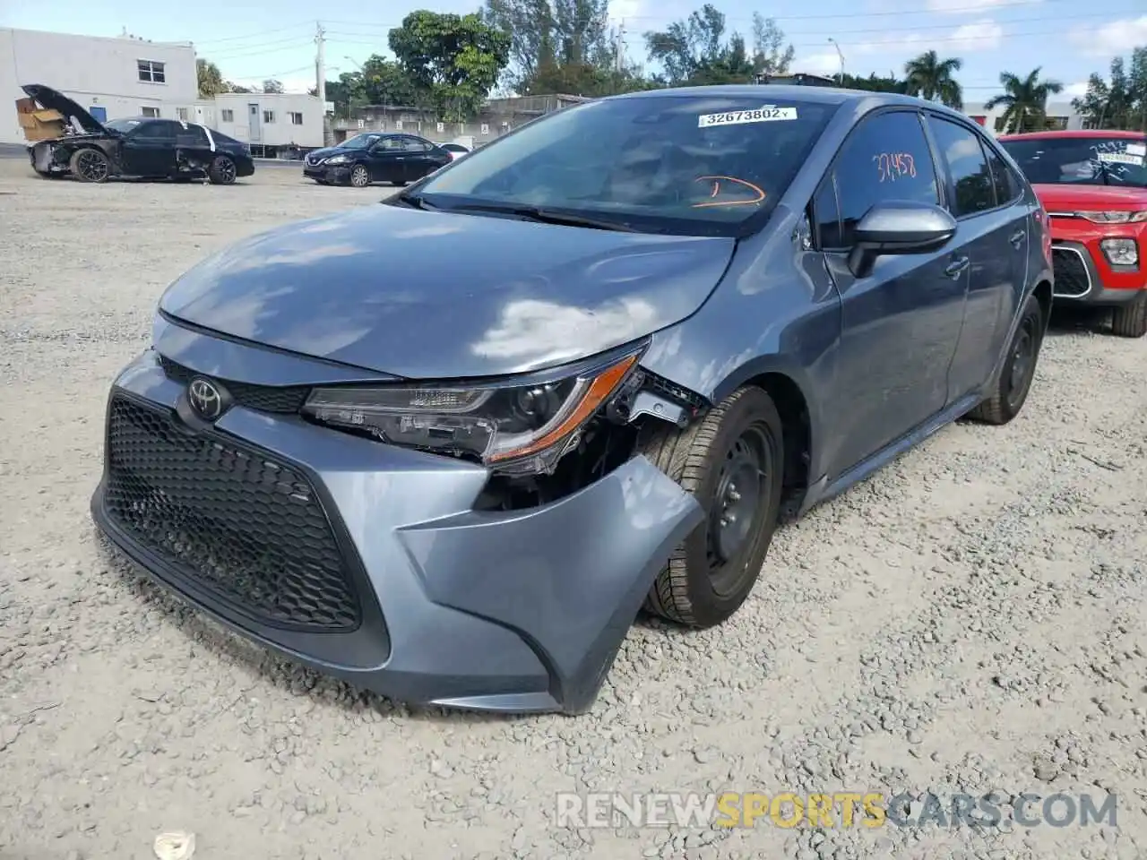 2 Photograph of a damaged car 5YFEPRAE9LP083325 TOYOTA COROLLA 2020