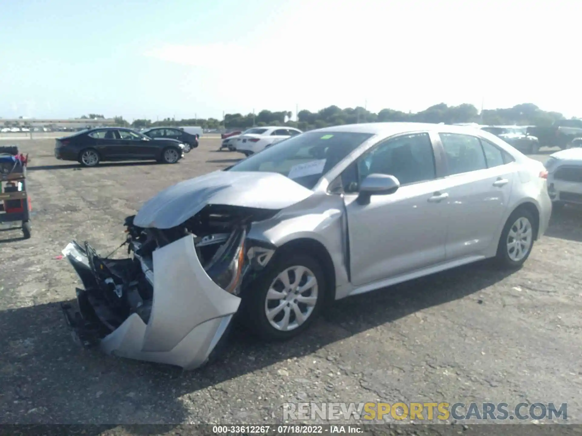 2 Photograph of a damaged car 5YFEPRAE9LP083888 TOYOTA COROLLA 2020