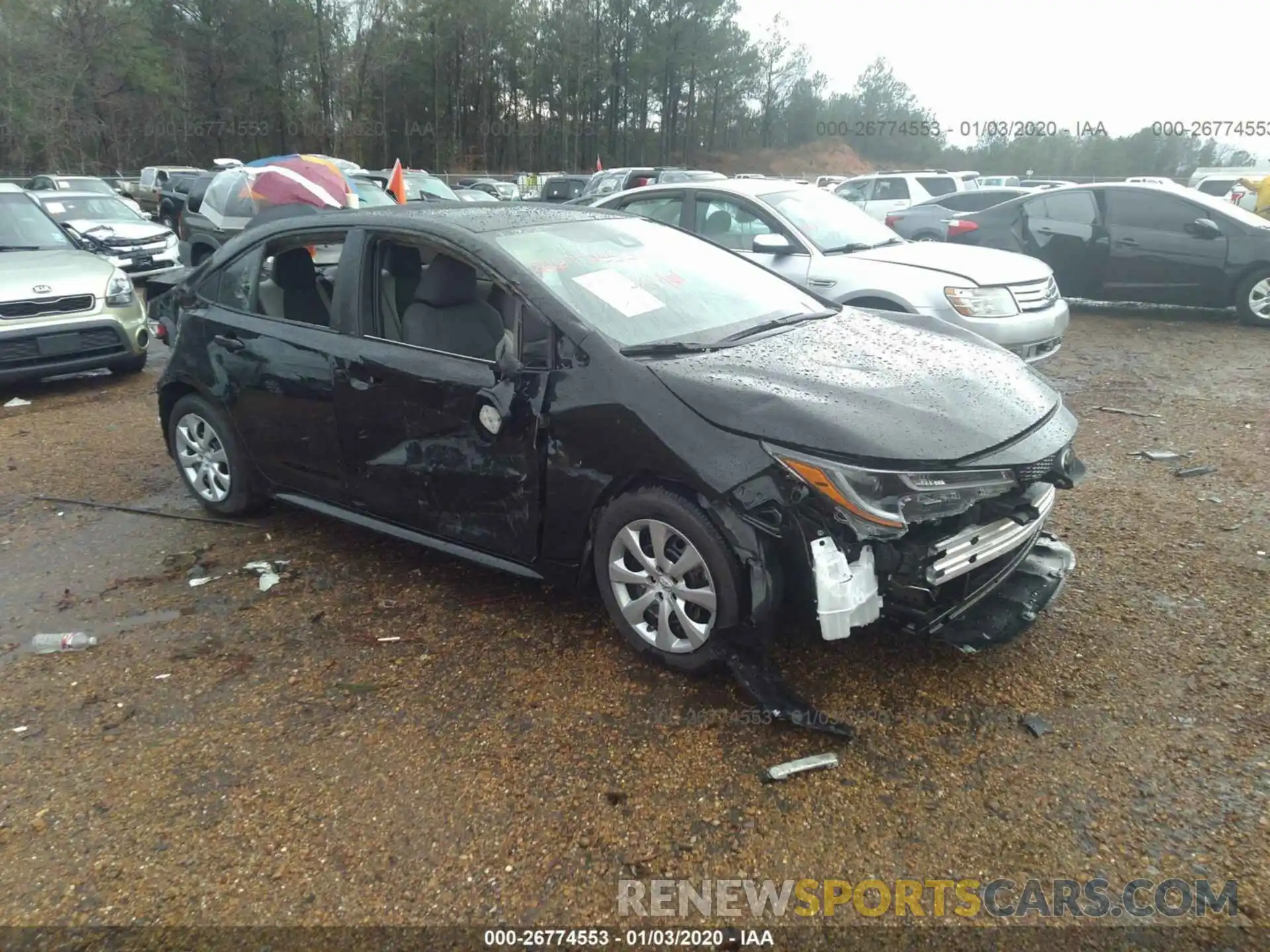 1 Photograph of a damaged car 5YFEPRAE9LP084054 TOYOTA COROLLA 2020