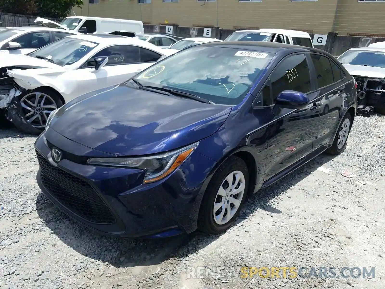 2 Photograph of a damaged car 5YFEPRAE9LP084295 TOYOTA COROLLA 2020