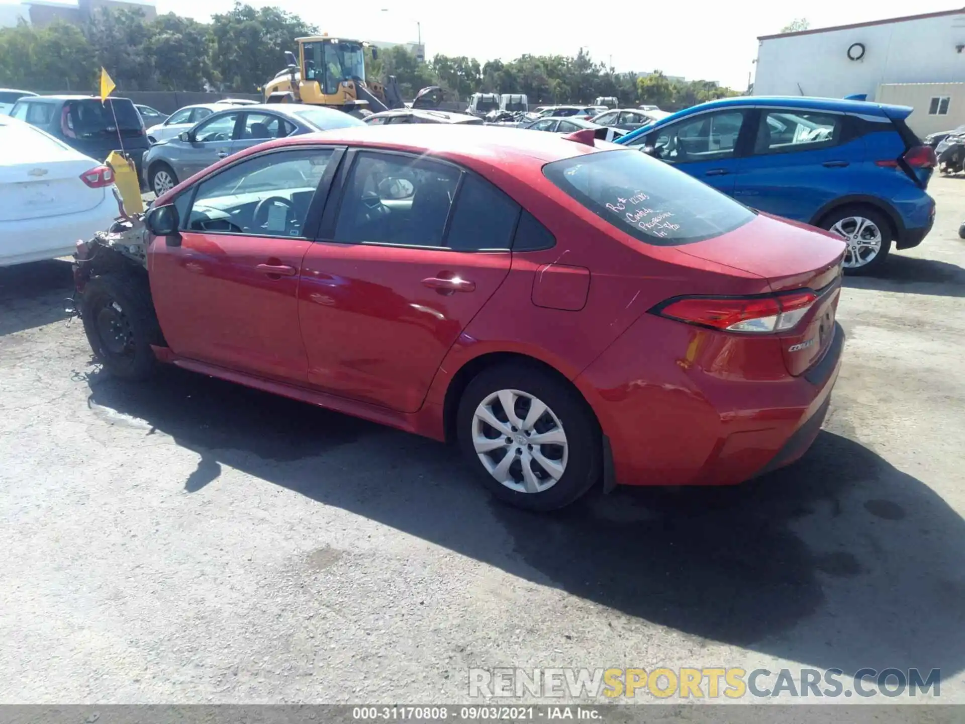 3 Photograph of a damaged car 5YFEPRAE9LP085124 TOYOTA COROLLA 2020