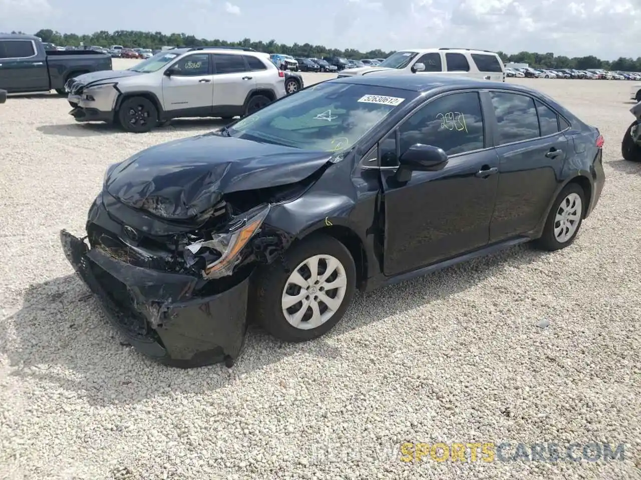 2 Photograph of a damaged car 5YFEPRAE9LP085138 TOYOTA COROLLA 2020