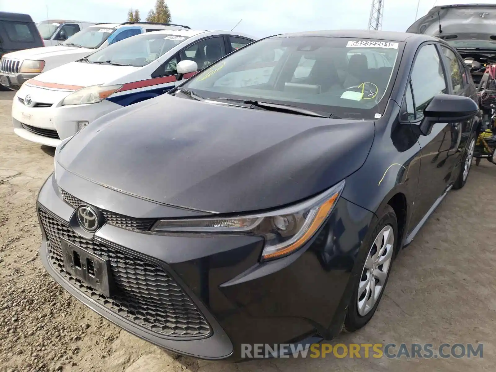 2 Photograph of a damaged car 5YFEPRAE9LP086645 TOYOTA COROLLA 2020