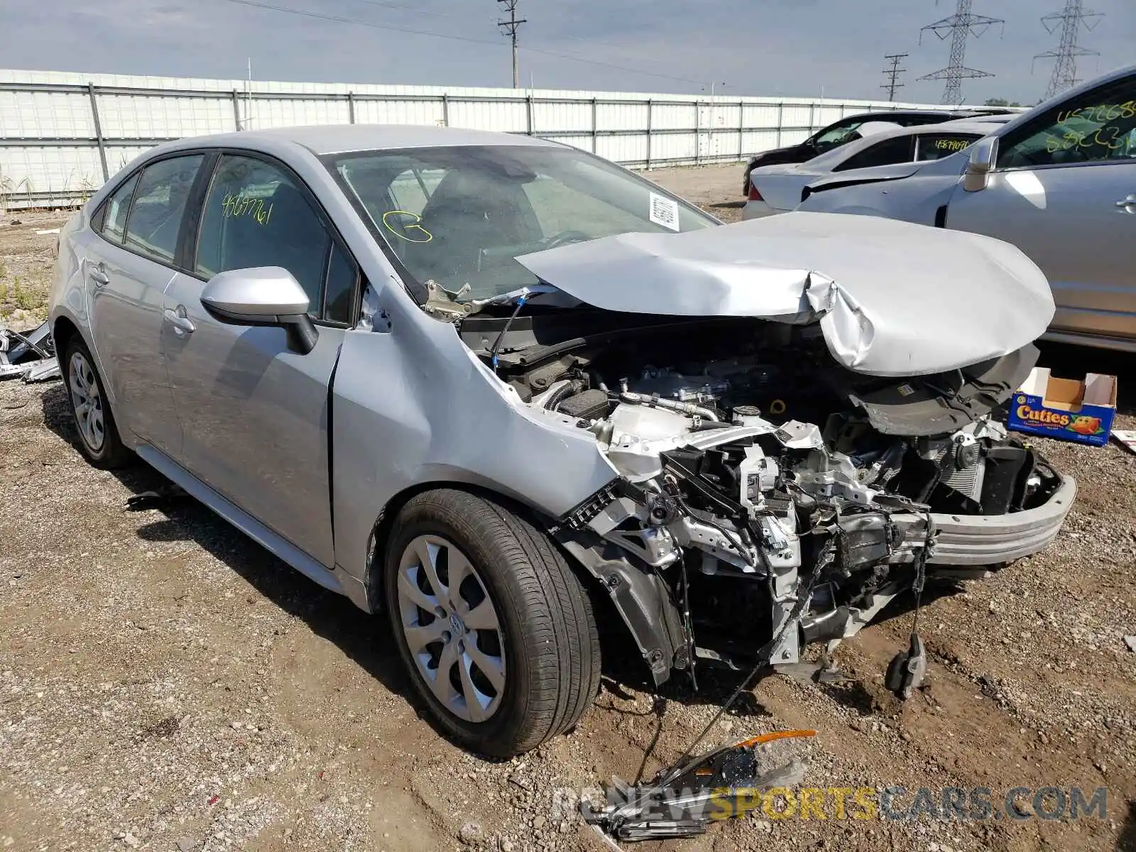 1 Photograph of a damaged car 5YFEPRAE9LP086919 TOYOTA COROLLA 2020