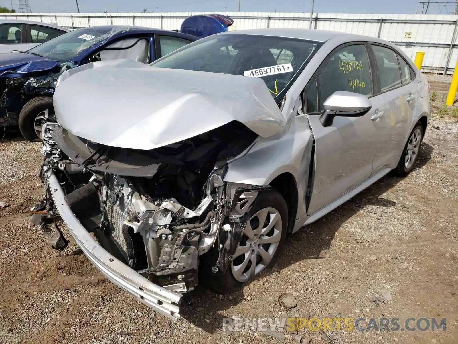 2 Photograph of a damaged car 5YFEPRAE9LP086919 TOYOTA COROLLA 2020