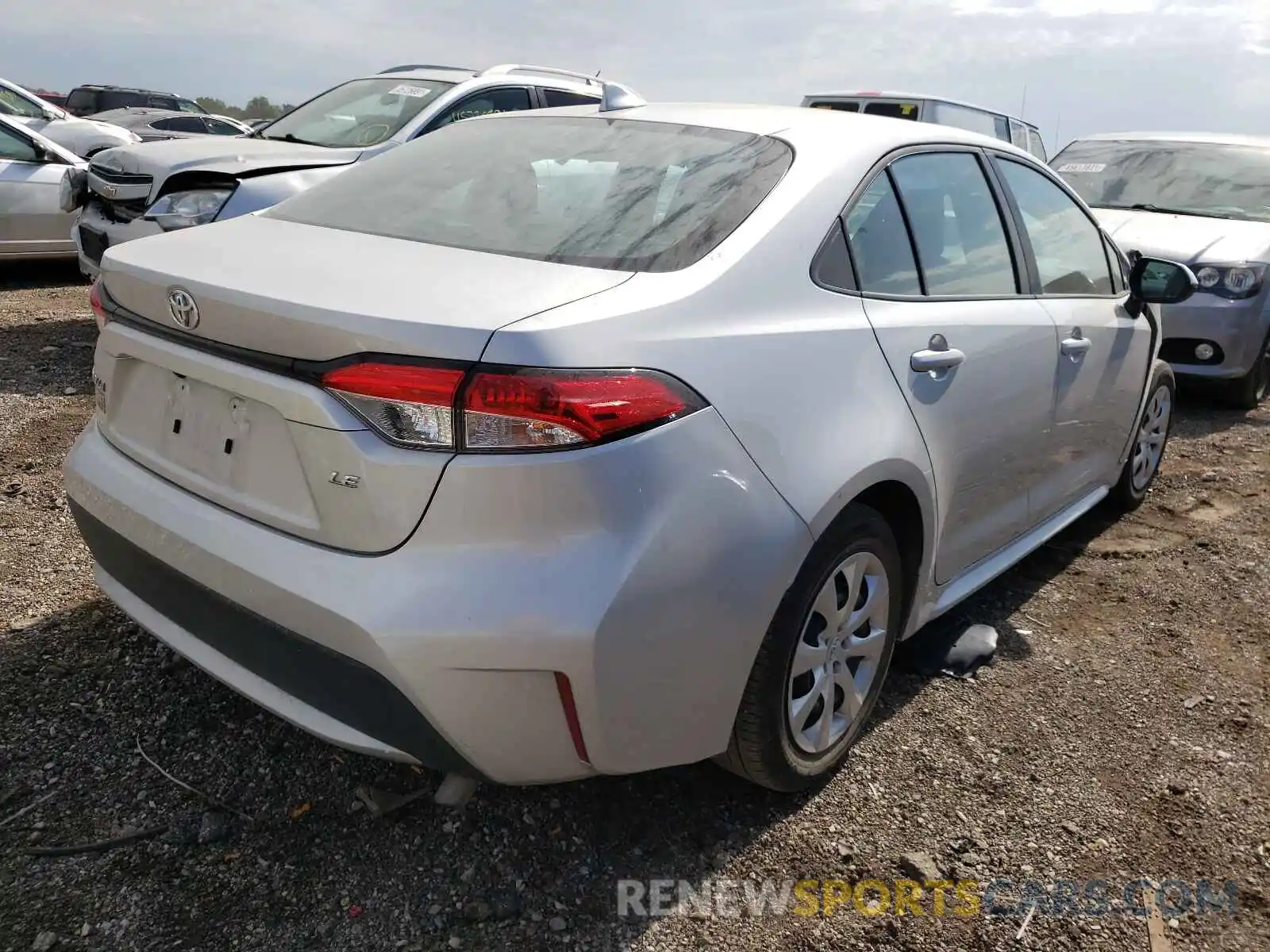 4 Photograph of a damaged car 5YFEPRAE9LP086919 TOYOTA COROLLA 2020