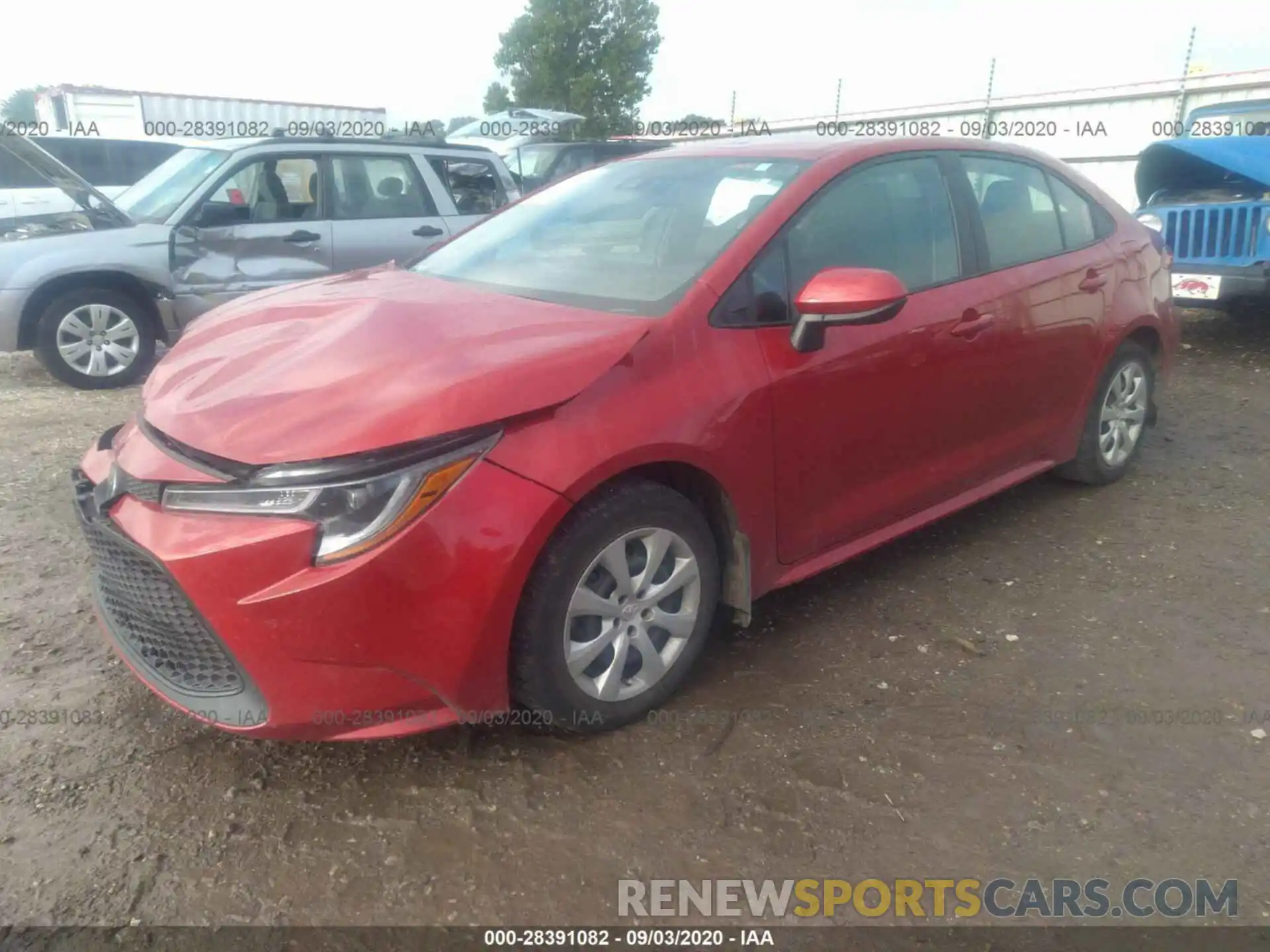 2 Photograph of a damaged car 5YFEPRAE9LP086936 TOYOTA COROLLA 2020