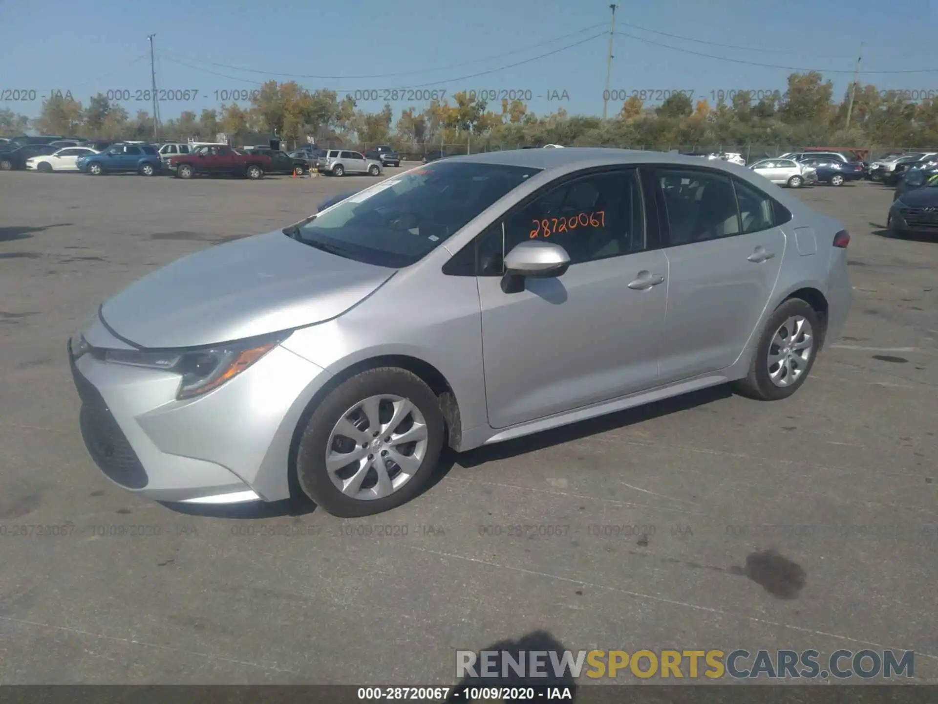 2 Photograph of a damaged car 5YFEPRAE9LP087116 TOYOTA COROLLA 2020