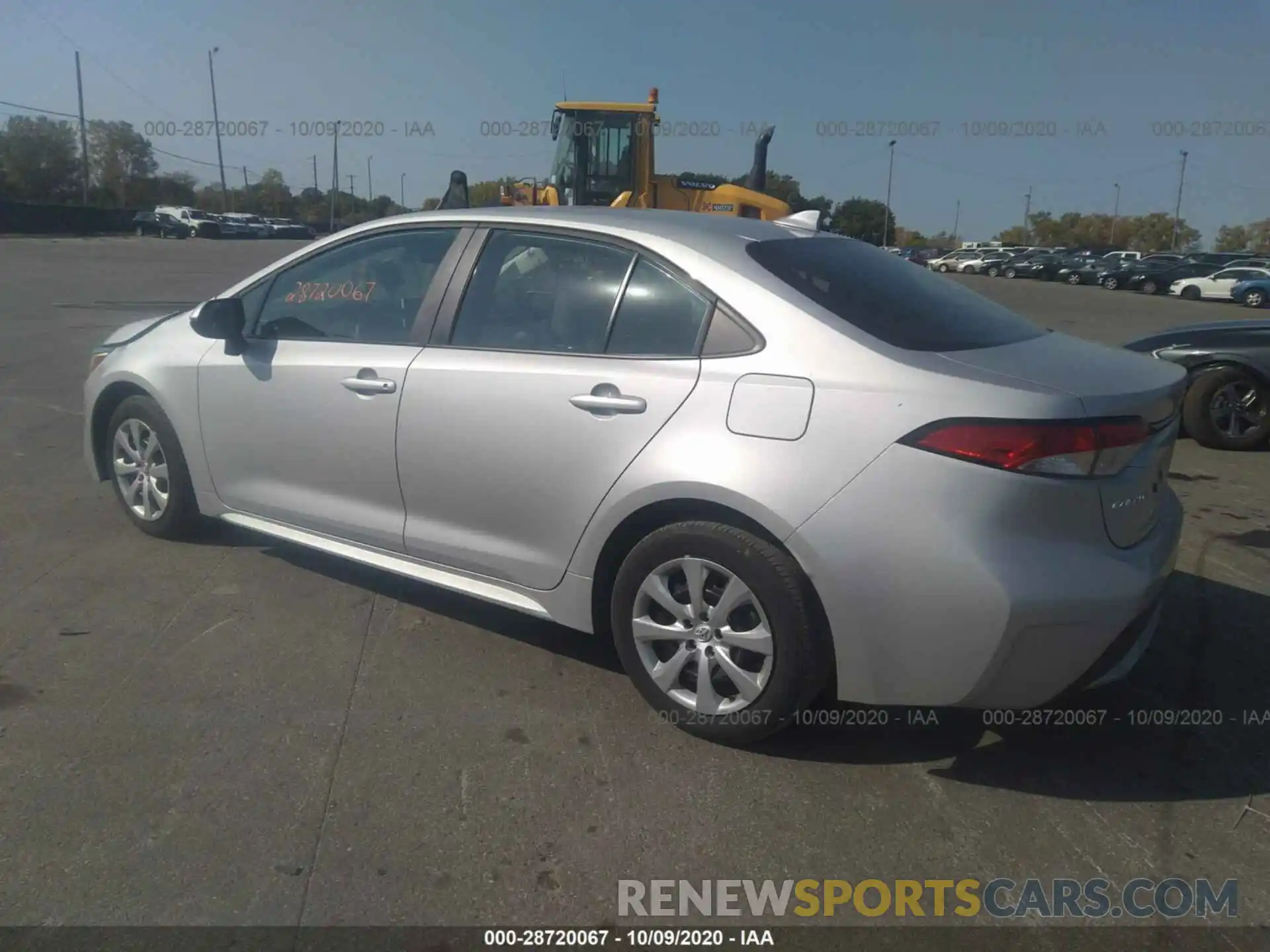 3 Photograph of a damaged car 5YFEPRAE9LP087116 TOYOTA COROLLA 2020