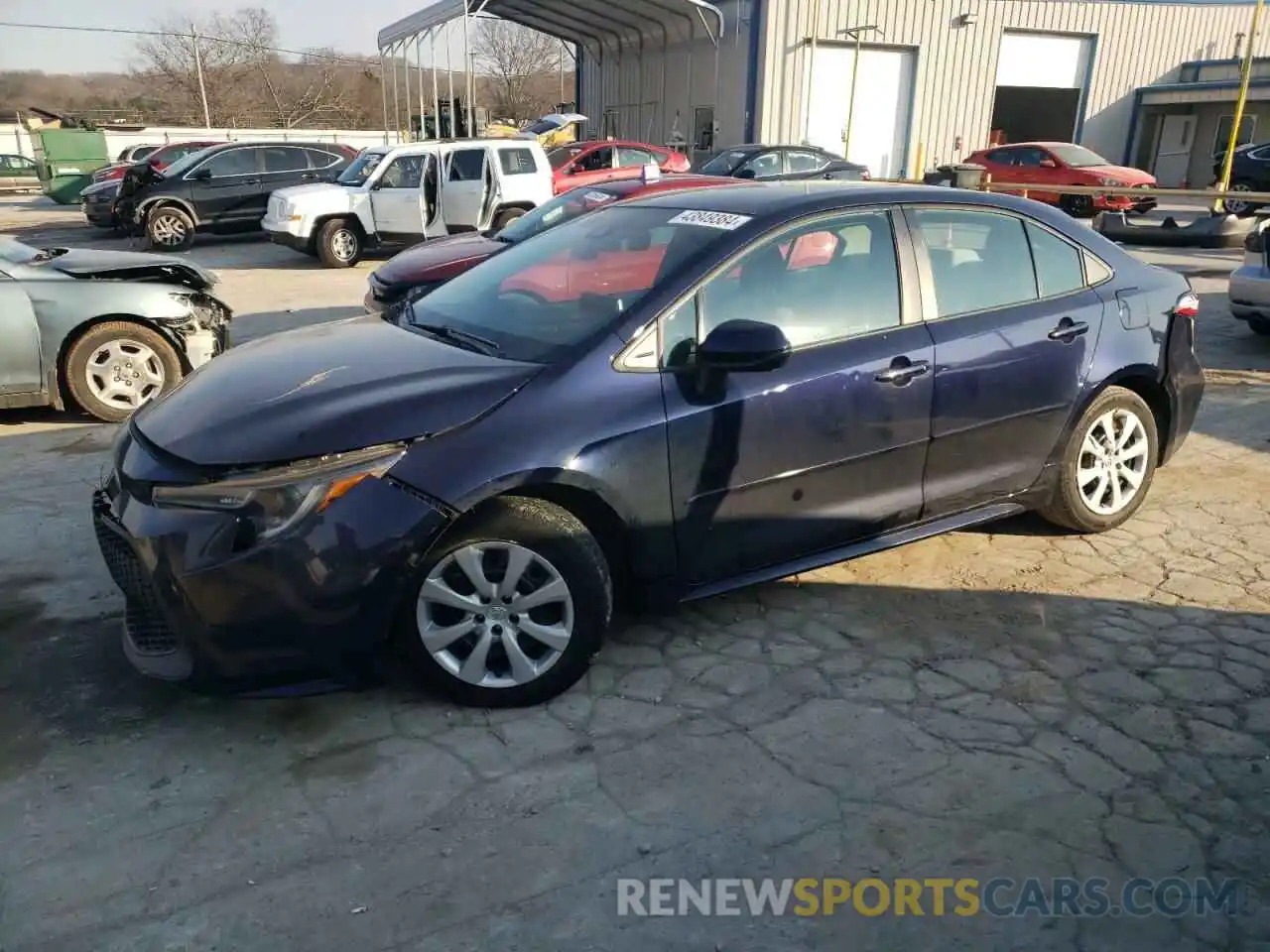 1 Photograph of a damaged car 5YFEPRAE9LP087438 TOYOTA COROLLA 2020