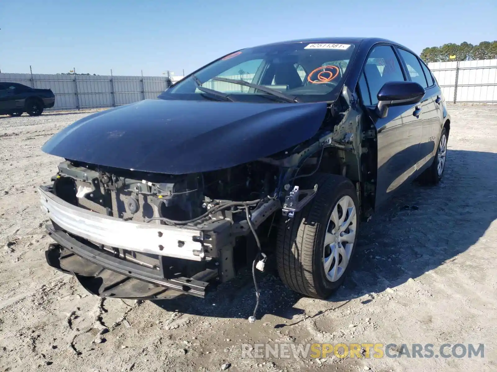 2 Photograph of a damaged car 5YFEPRAE9LP087777 TOYOTA COROLLA 2020