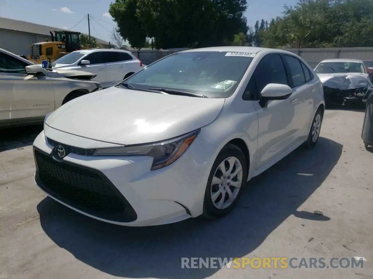 2 Photograph of a damaged car 5YFEPRAE9LP087794 TOYOTA COROLLA 2020