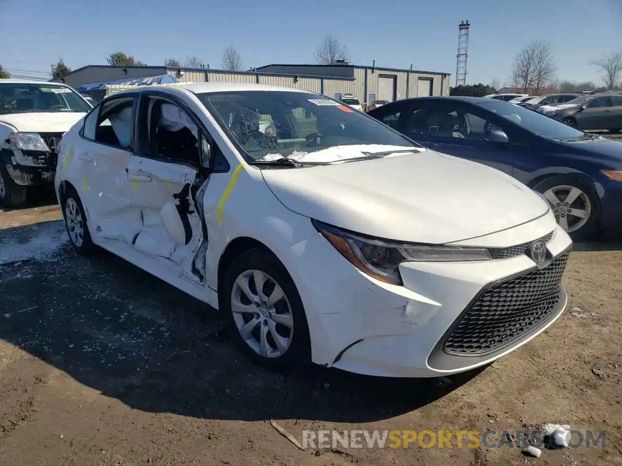 1 Photograph of a damaged car 5YFEPRAE9LP088007 TOYOTA COROLLA 2020