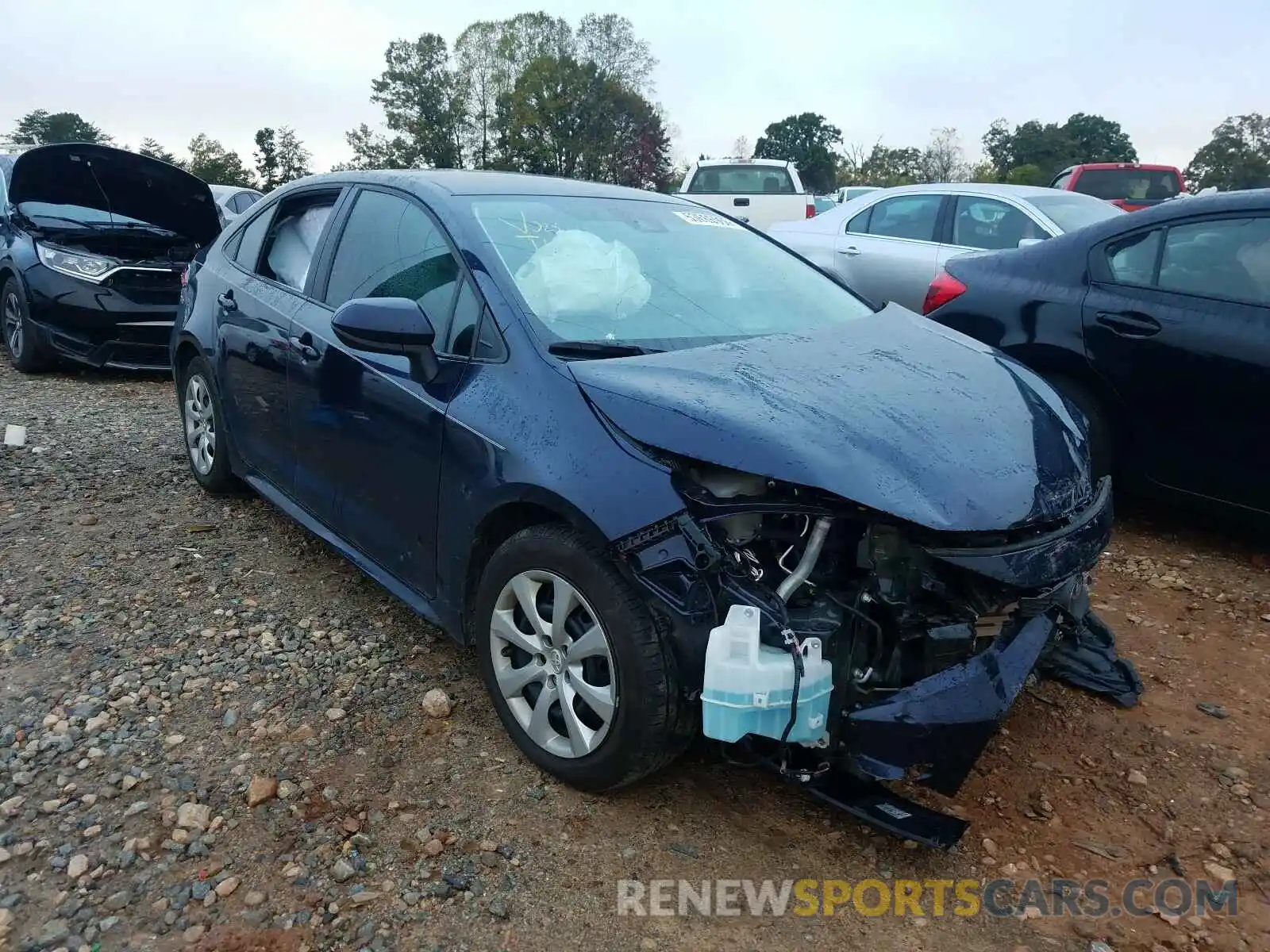 1 Photograph of a damaged car 5YFEPRAE9LP088251 TOYOTA COROLLA 2020