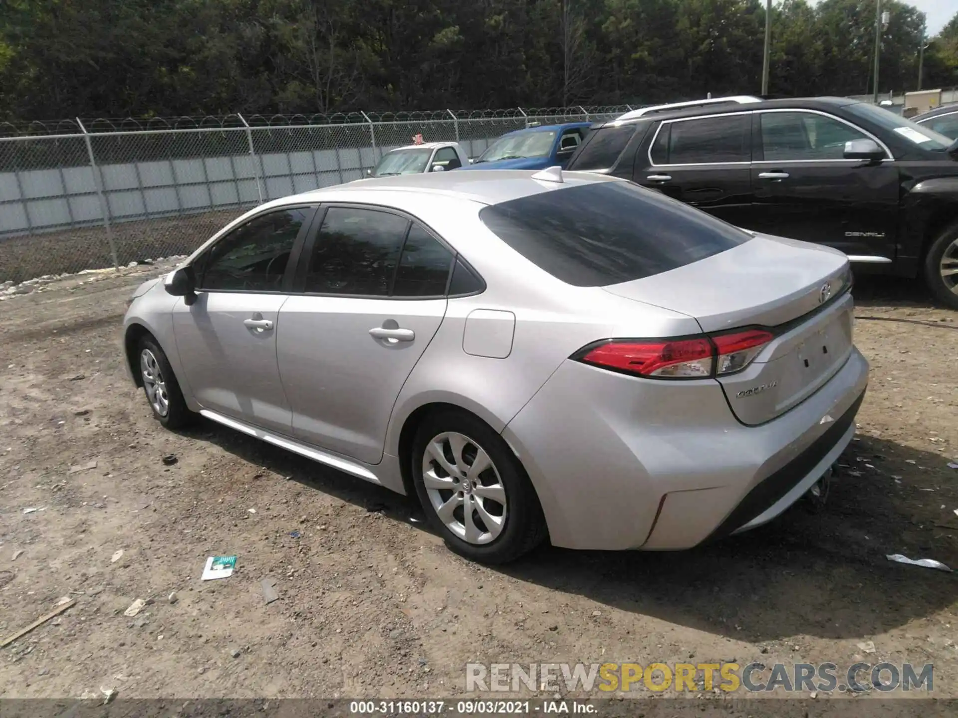 3 Photograph of a damaged car 5YFEPRAE9LP088363 TOYOTA COROLLA 2020