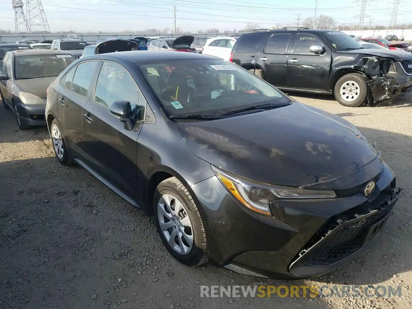 1 Photograph of a damaged car 5YFEPRAE9LP090050 TOYOTA COROLLA 2020