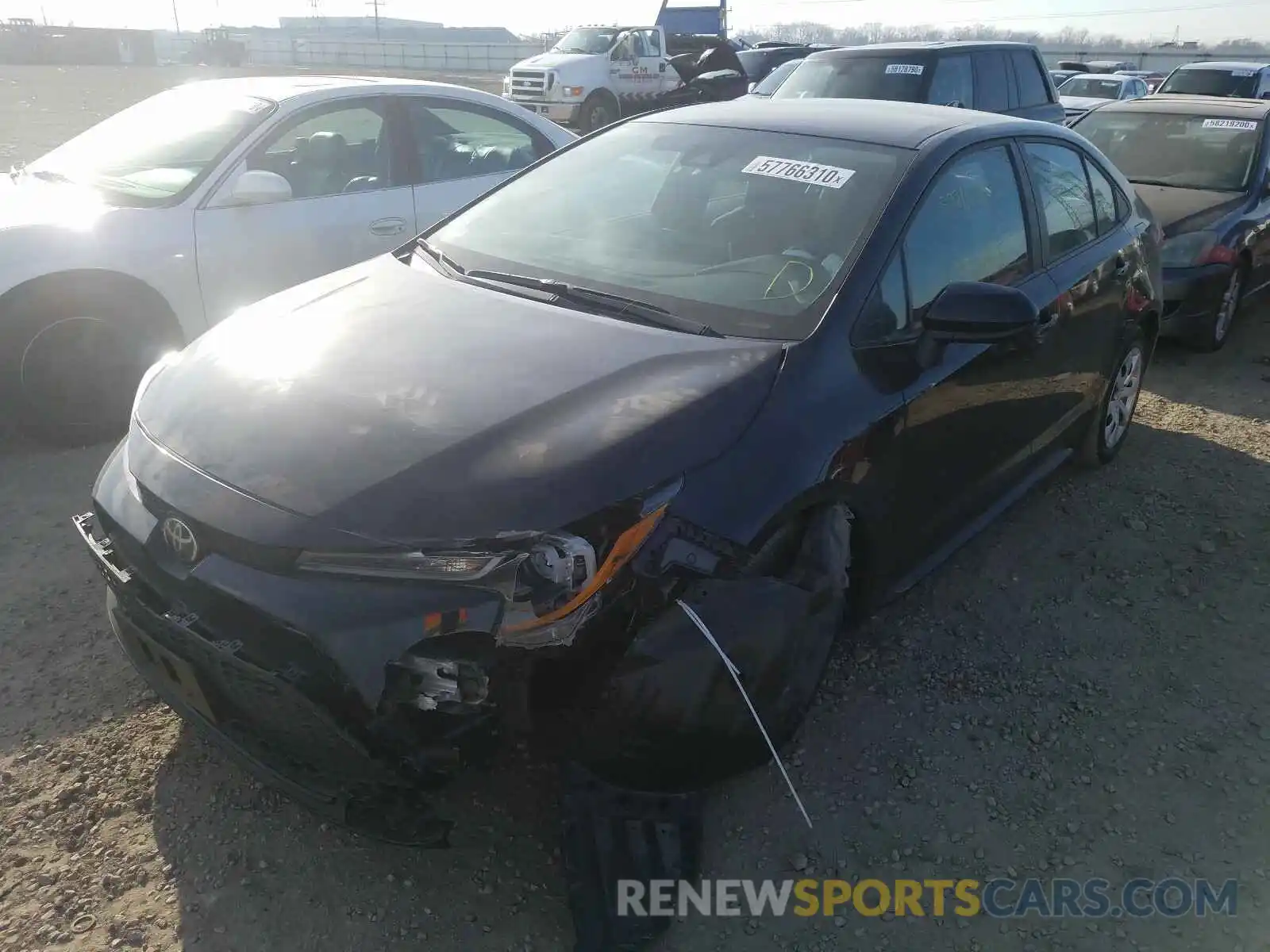 2 Photograph of a damaged car 5YFEPRAE9LP090050 TOYOTA COROLLA 2020