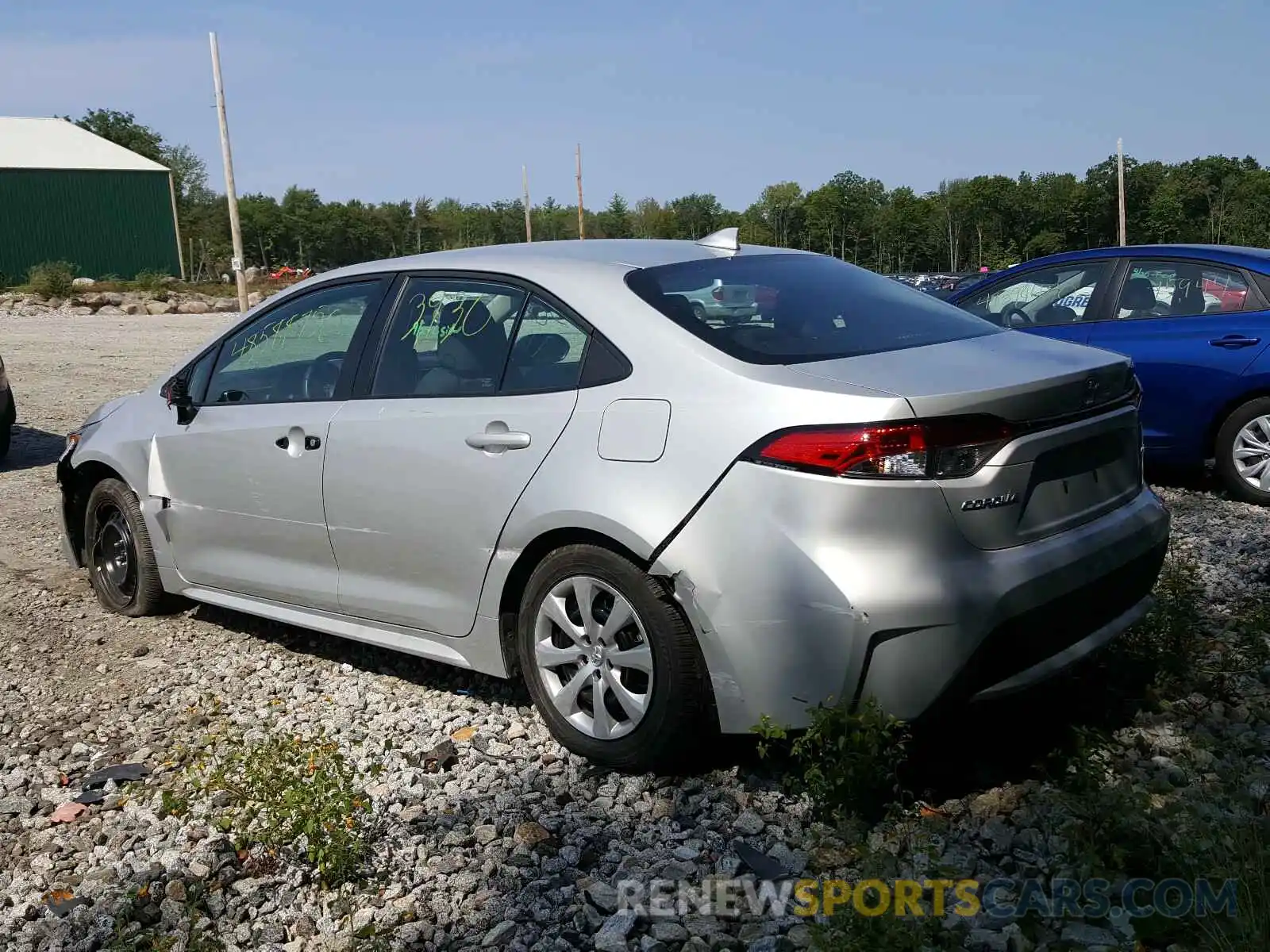 3 Photograph of a damaged car 5YFEPRAE9LP090680 TOYOTA COROLLA 2020