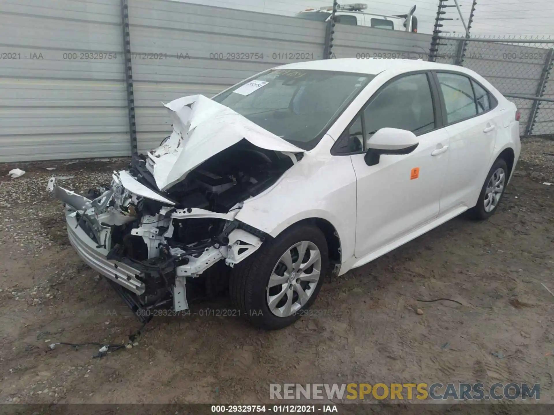 2 Photograph of a damaged car 5YFEPRAE9LP090968 TOYOTA COROLLA 2020