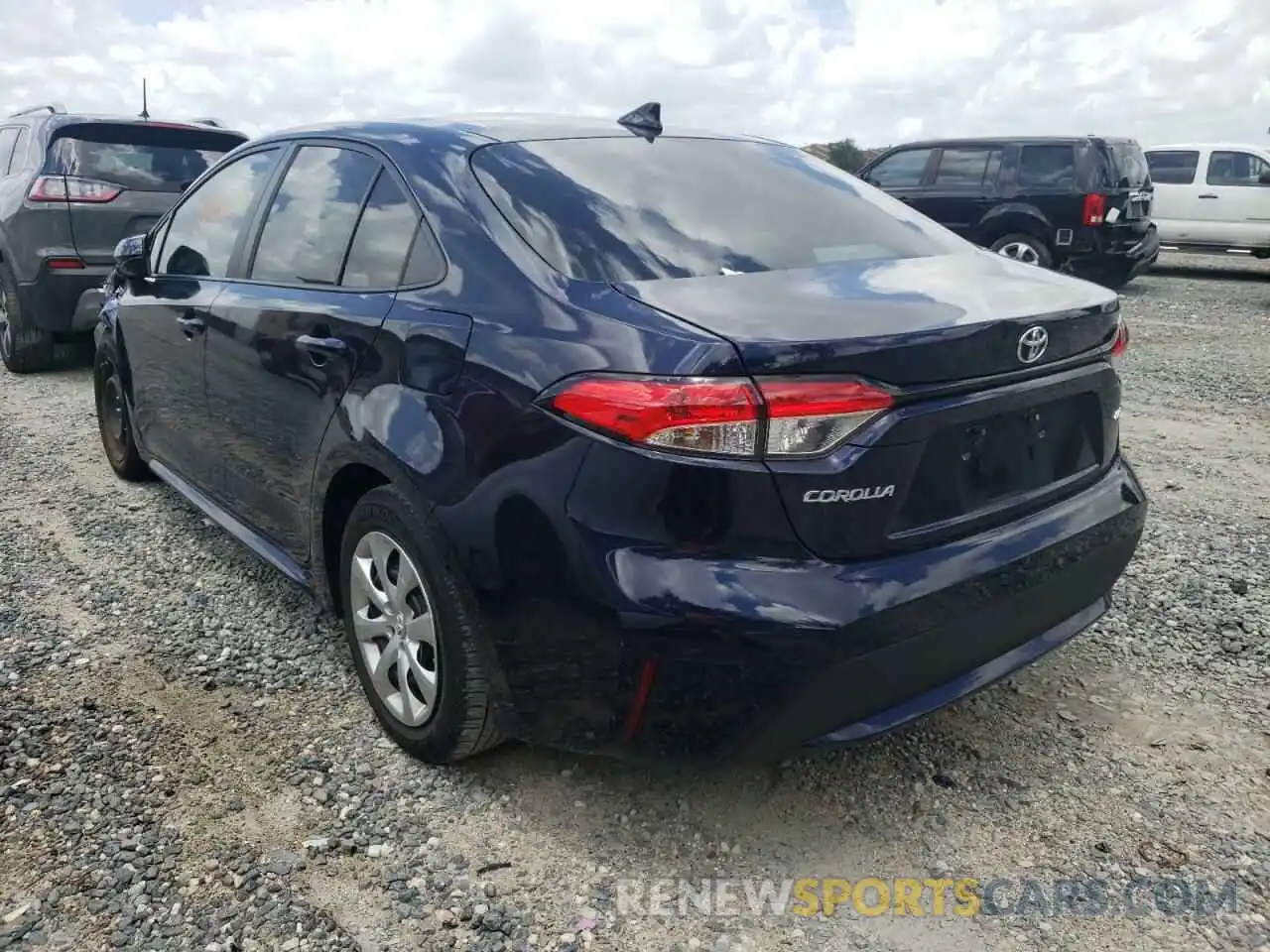 3 Photograph of a damaged car 5YFEPRAE9LP091456 TOYOTA COROLLA 2020