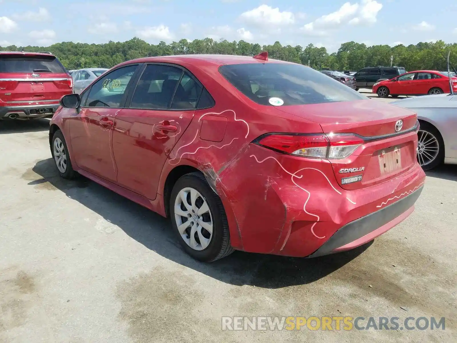 3 Photograph of a damaged car 5YFEPRAE9LP091537 TOYOTA COROLLA 2020