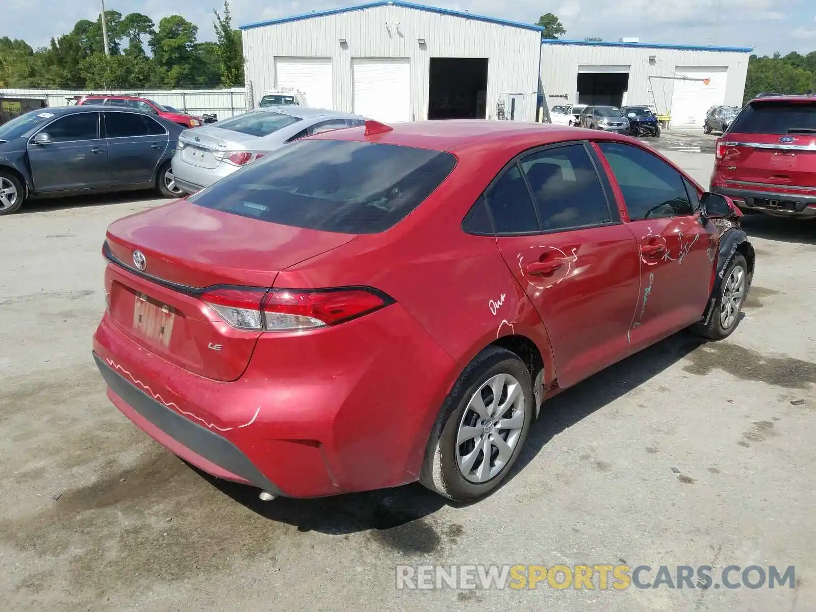 4 Photograph of a damaged car 5YFEPRAE9LP091537 TOYOTA COROLLA 2020